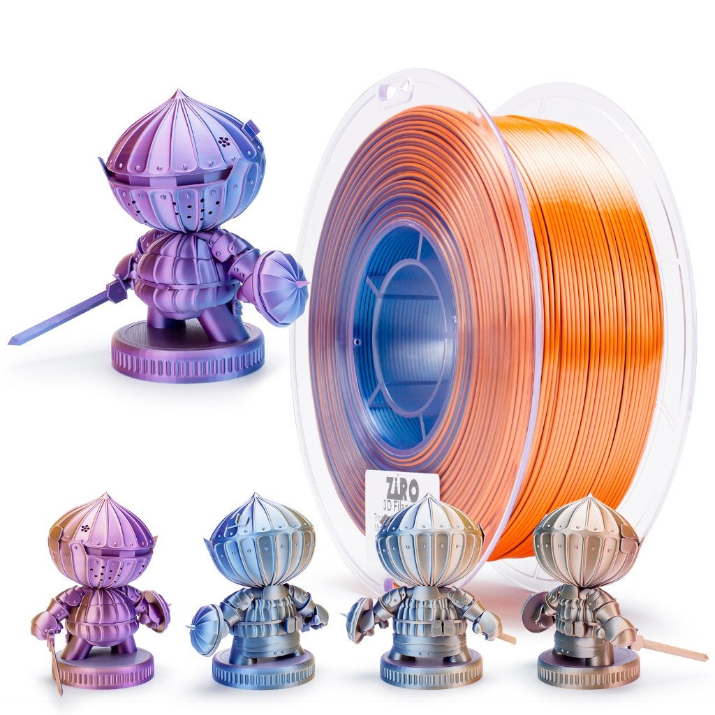ZIRO Gradient Silk PLA – Moonlit Lake – 1KG – 1.75mm, Computers en Software, Ophalen of Verzenden, Nieuw, Filamentrollen