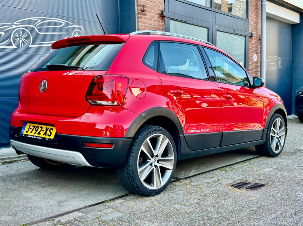 Volkswagen Polo 1.2 TSI 77KW DSG 2010 Rood, Stof, 40 €/maand, Grijs, Elektrische ramen