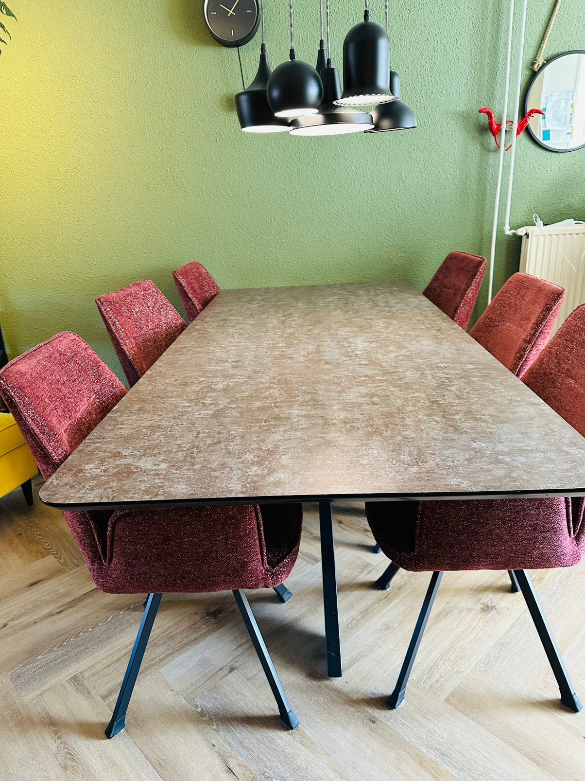 Eettafel Deens ovaal, Ophalen, 100 tot 150 cm, 200 cm of meer, Zo goed als nieuw