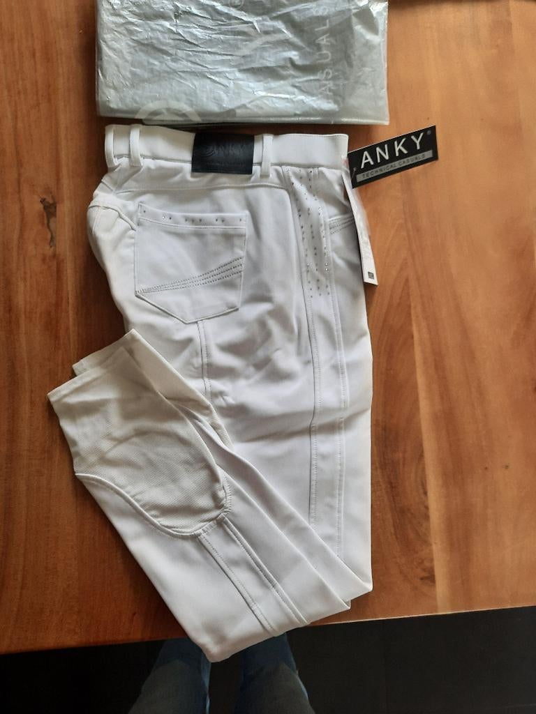 Nieuwe ANKY Luxury FG rijbroek, maat 40, WIT, Dieren en Toebehoren, Paardrijkleding, Nieuw, Onderkleding, Dames, Dressuur