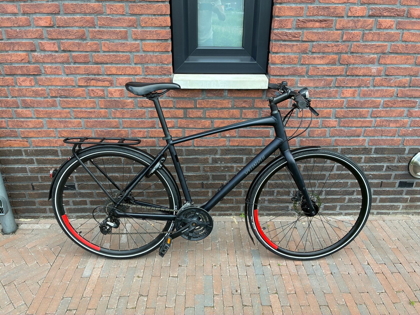 Specialized Sirrus Hybride Fiets - Maat L,, Fietsen en Brommers, Minder dan 10 versnellingen, Gebruikt, Schijfrem, Ophalen