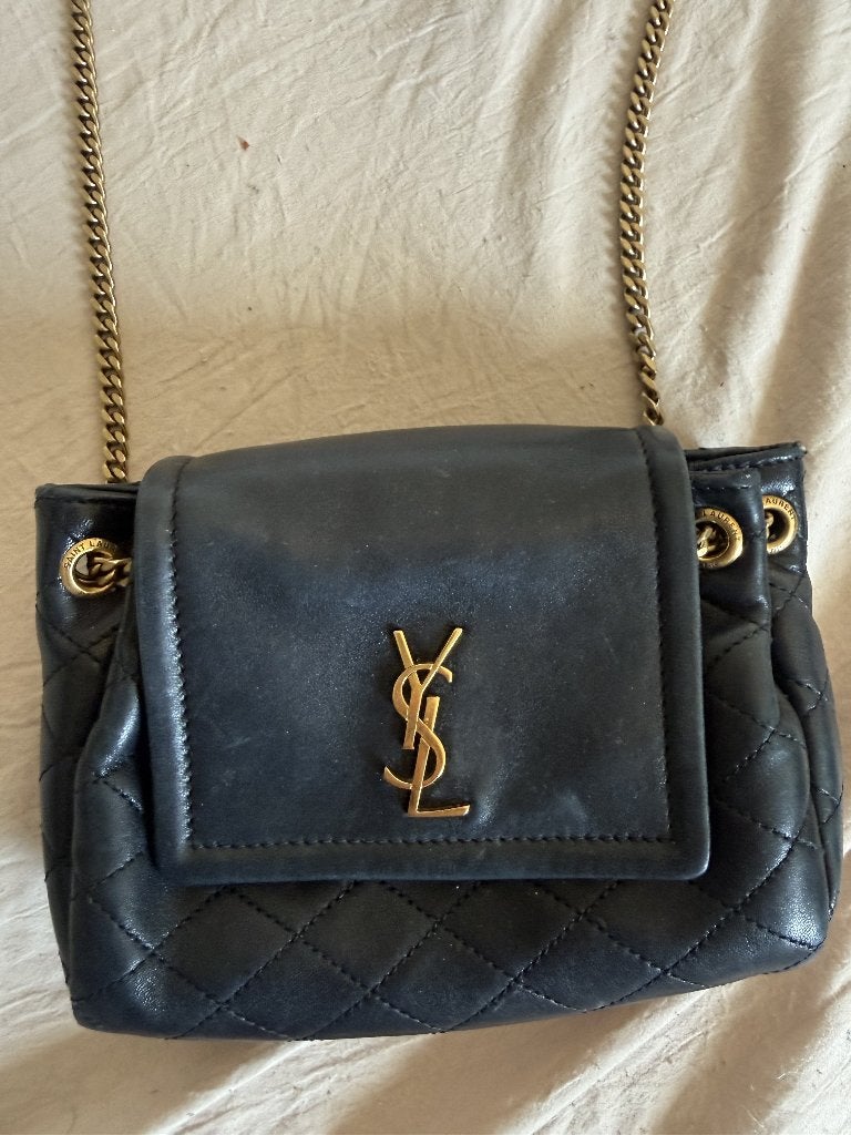 Saint Laurent YSL Nolita Mini zwart – goudkleurige hardware, Ophalen, Gebruikt, Zwart, Handtas