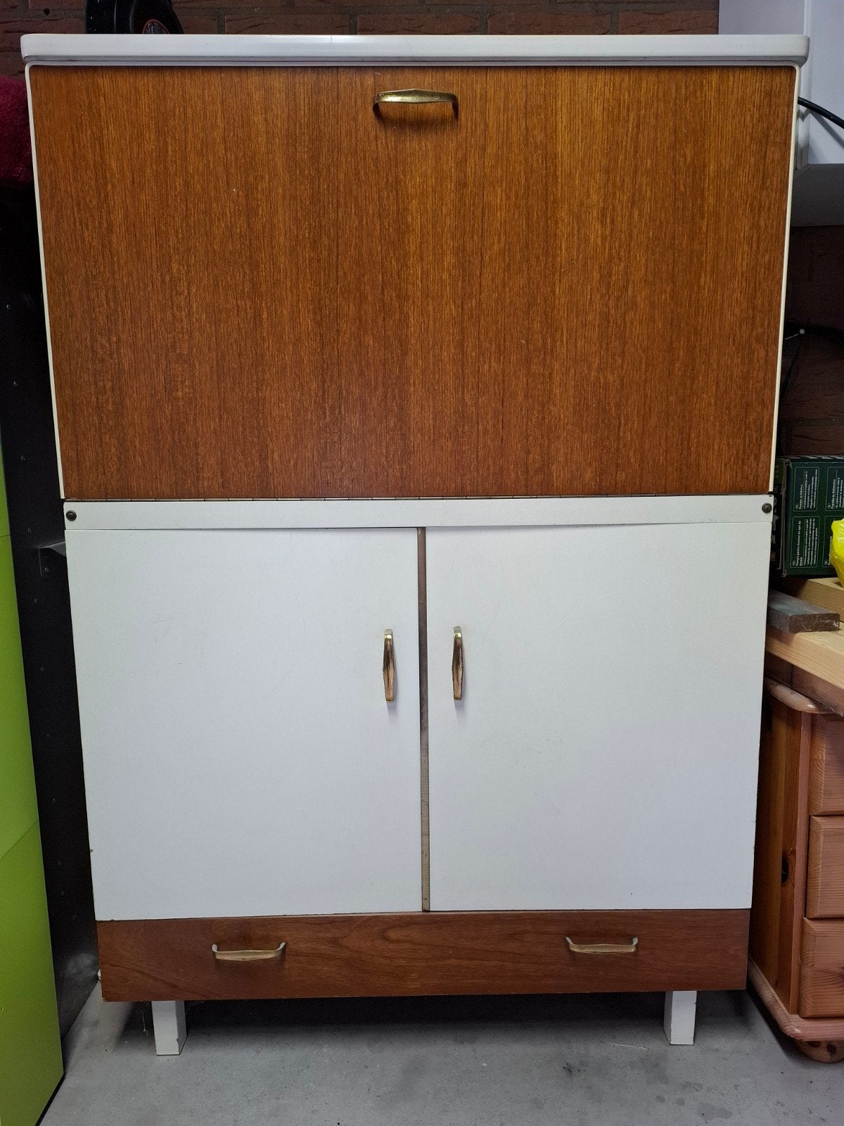 Antieke kast, retro, Huis en Inrichting, Kasten | Roldeurkasten en Archiefkasten, Ophalen, Overige materialen, Gebruikt, 100 tot 150 cm