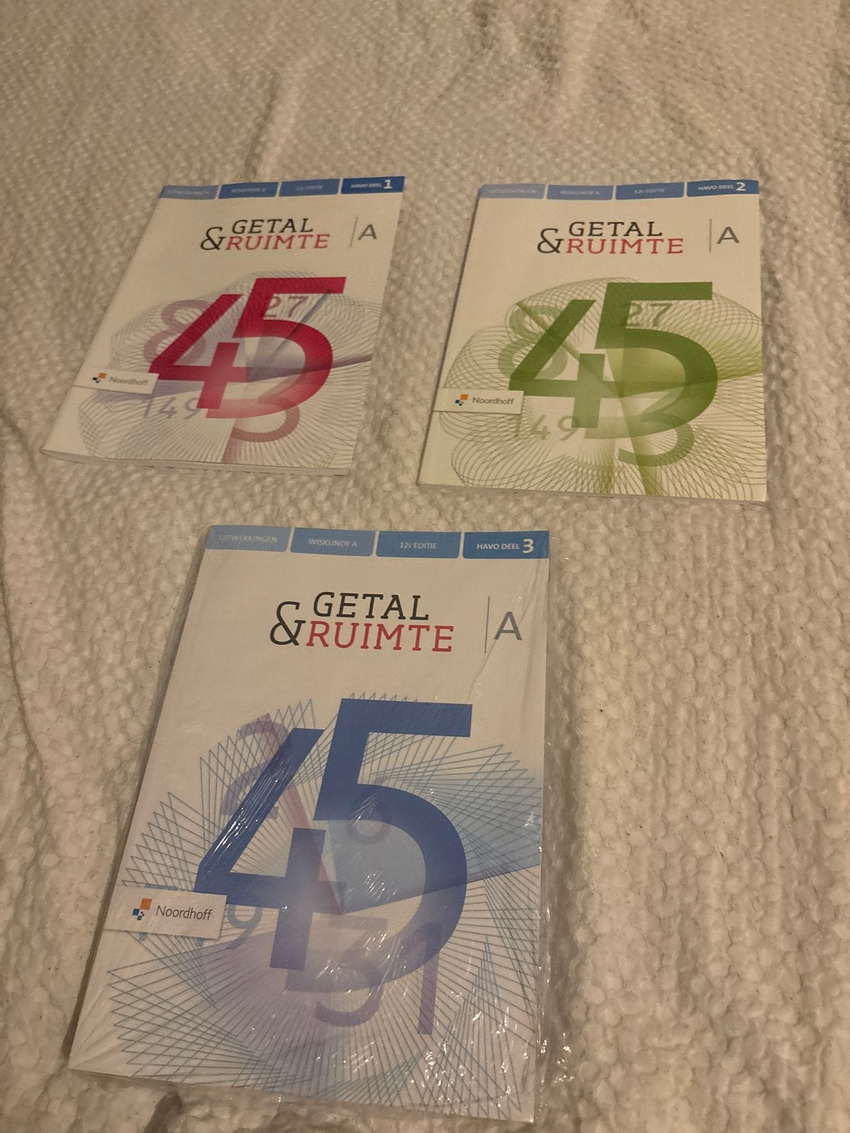 Getal & Ruimte HAVO 5 deel 1, 2, 3 + uitwerkingsboek, Ophalen of Verzenden, Gelezen, HAVO, Wiskunde A