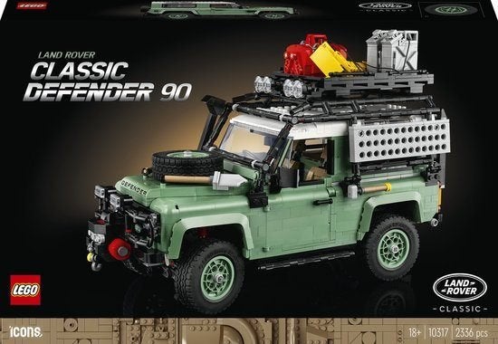 LEGO Icons Land Rover Classic Defender 90 10317, Kinderen en Baby's, Speelgoed | Duplo en Lego, Lego, Compleet, Ophalen of Verzenden