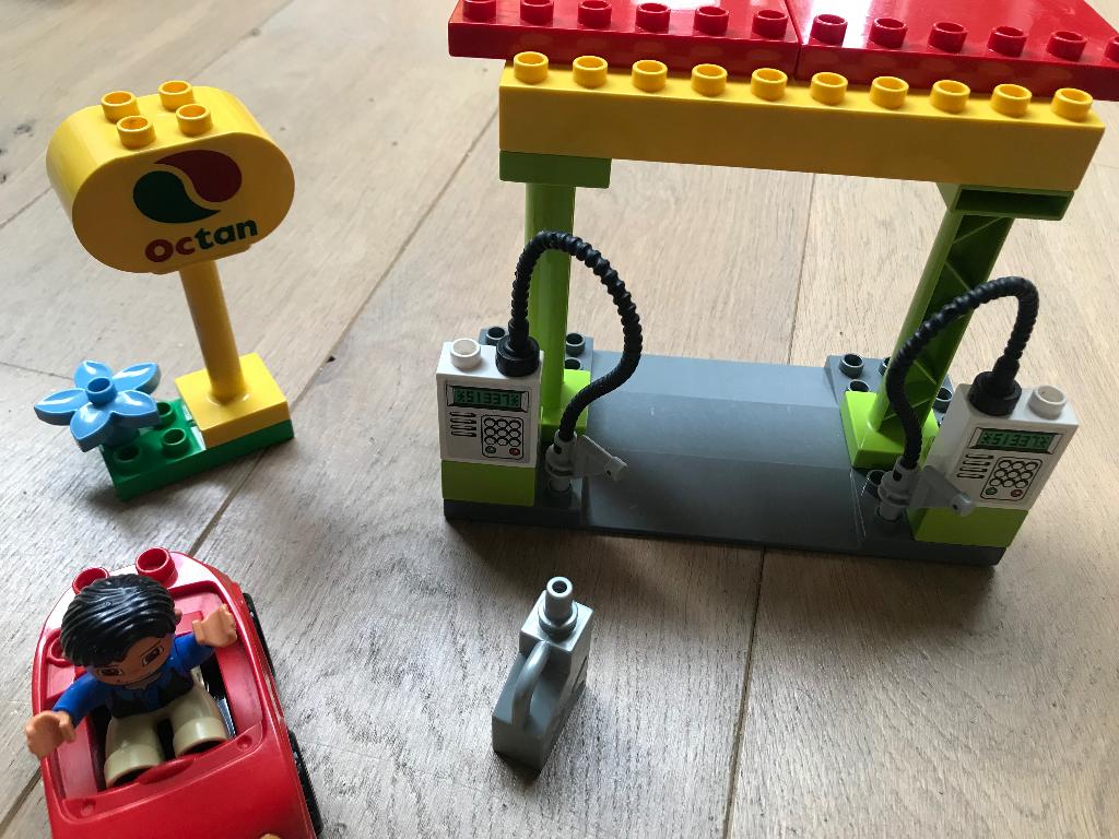 Duplo tankstation 6171, Ophalen, City, Zo goed als nieuw, Compleet