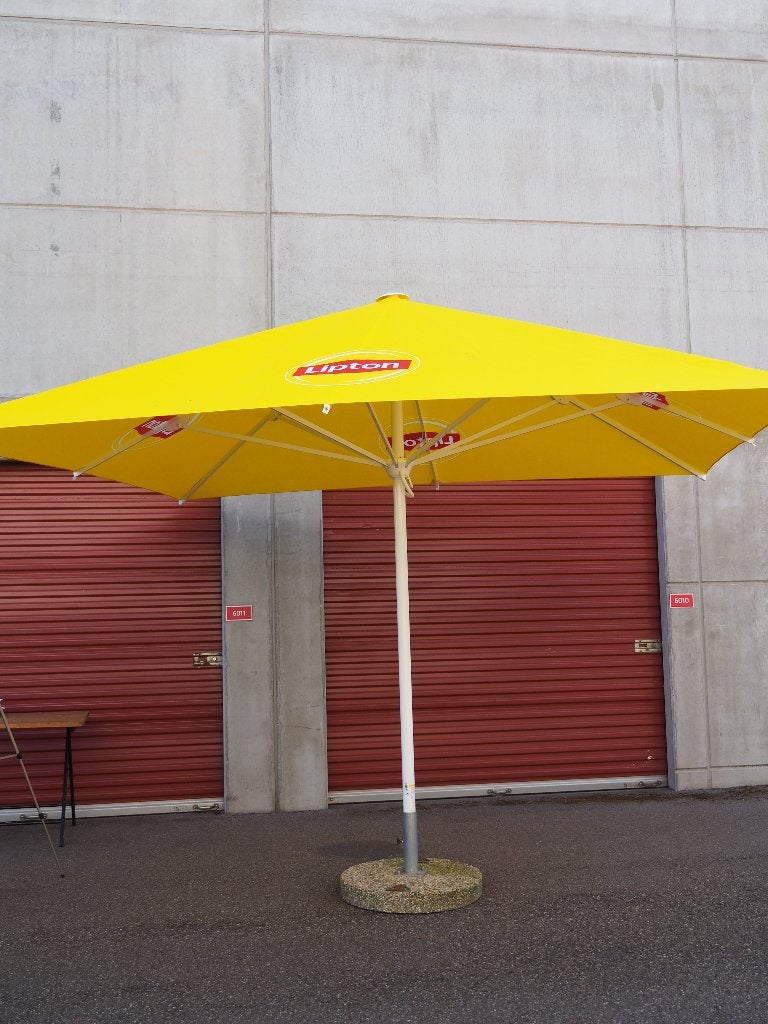 3x Lipton Horeca Parasol 4x4m incl. Hoes (1x Splinternieuw!), Tuin en Terras, Parasols, Ophalen, Overige typen, Zo goed als nieuw