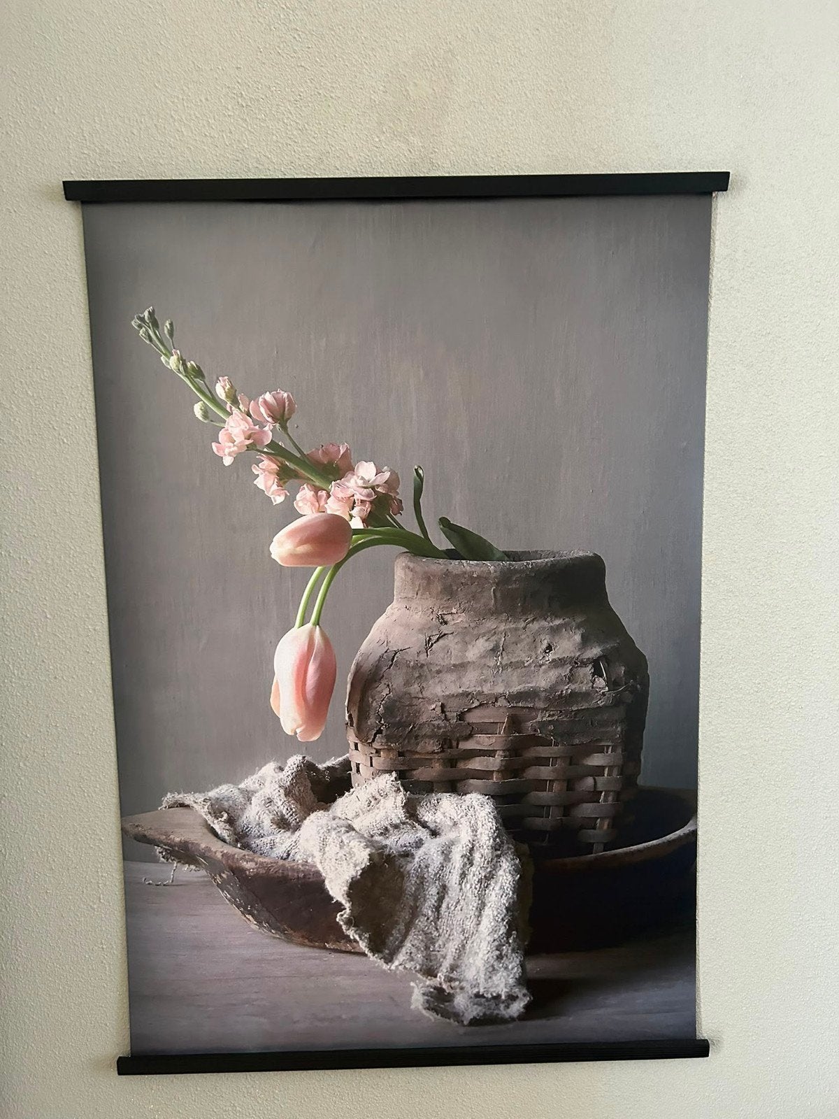 Sober wanddoek met bloemen 60 x 90 cm, Meerkleurig, Nieuw, Ophalen of Verzenden, Wandkleed
