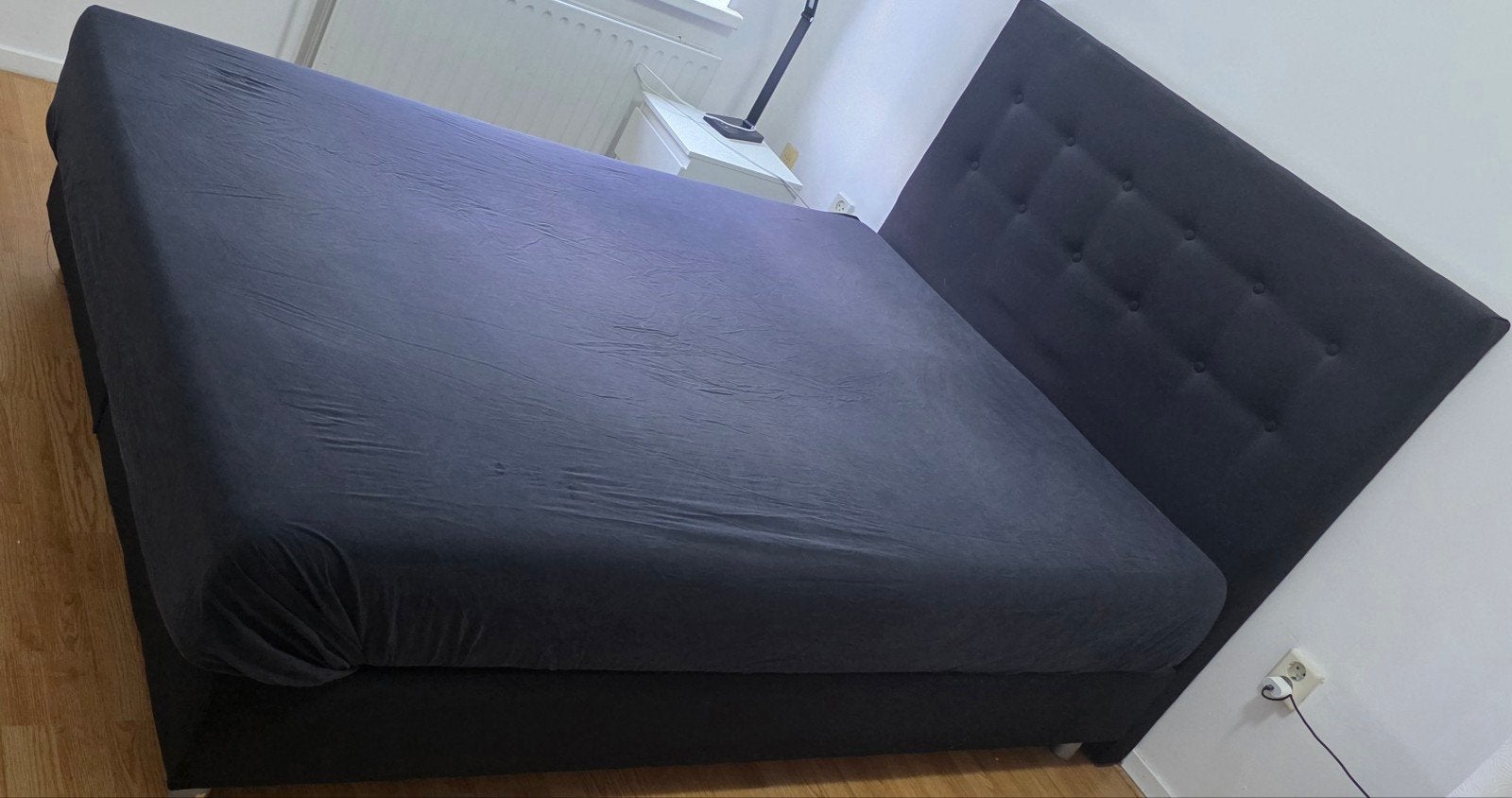 boxspring tweepersoonsbed 140x200 
zwart
140x200 cm
met matr, Zwart, Tweepersoons, 200 cm, 140 cm