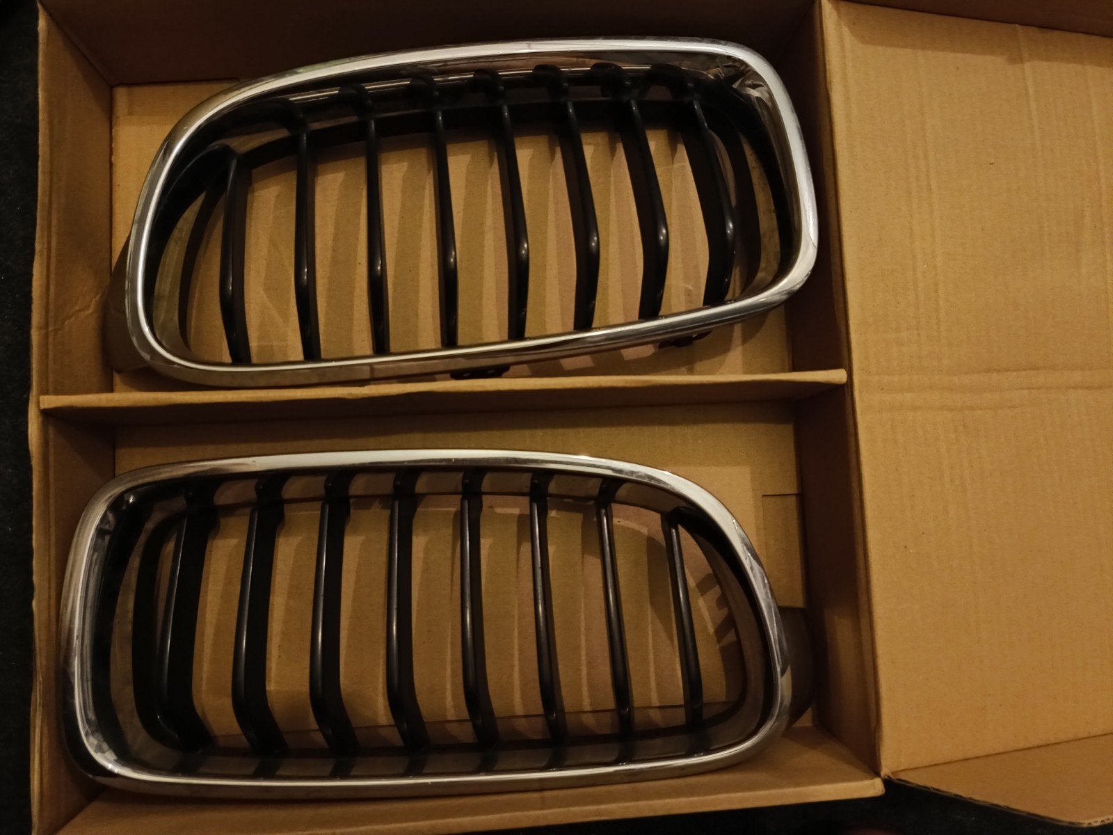 BMW Nieren Grill Set -(f30,f31) Glanzend Zwart / Chroom, Gebruikt, Voor, Ophalen of Verzenden, Bumper
