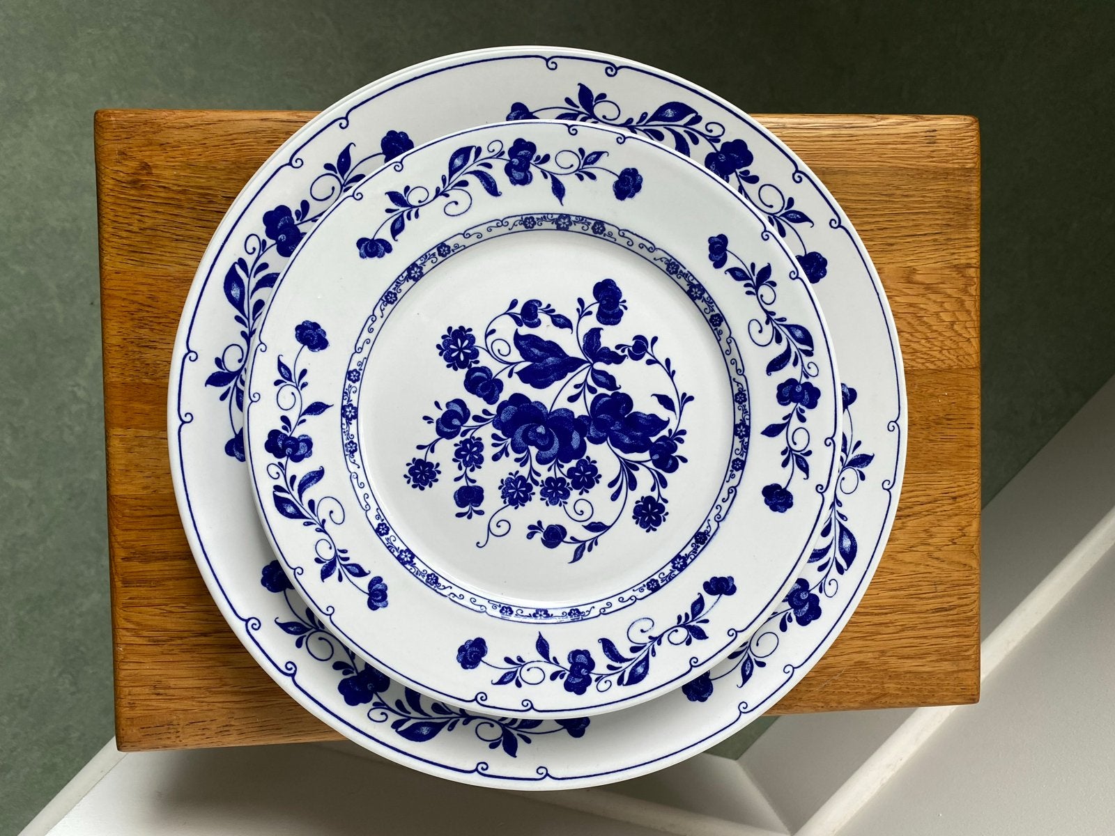 Vintage Cipa Porcellane Italia Borden - Delfts Blauw Stijl, Ophalen of Verzenden