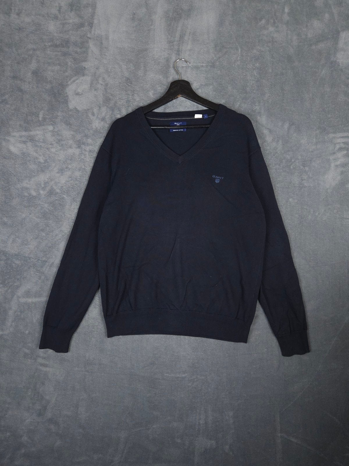 Gant Trui V Hals Trui L Sweater Donkerblauw 

Staat: Goed, g, Maat 52/54 (L), Blauw, ., GANT