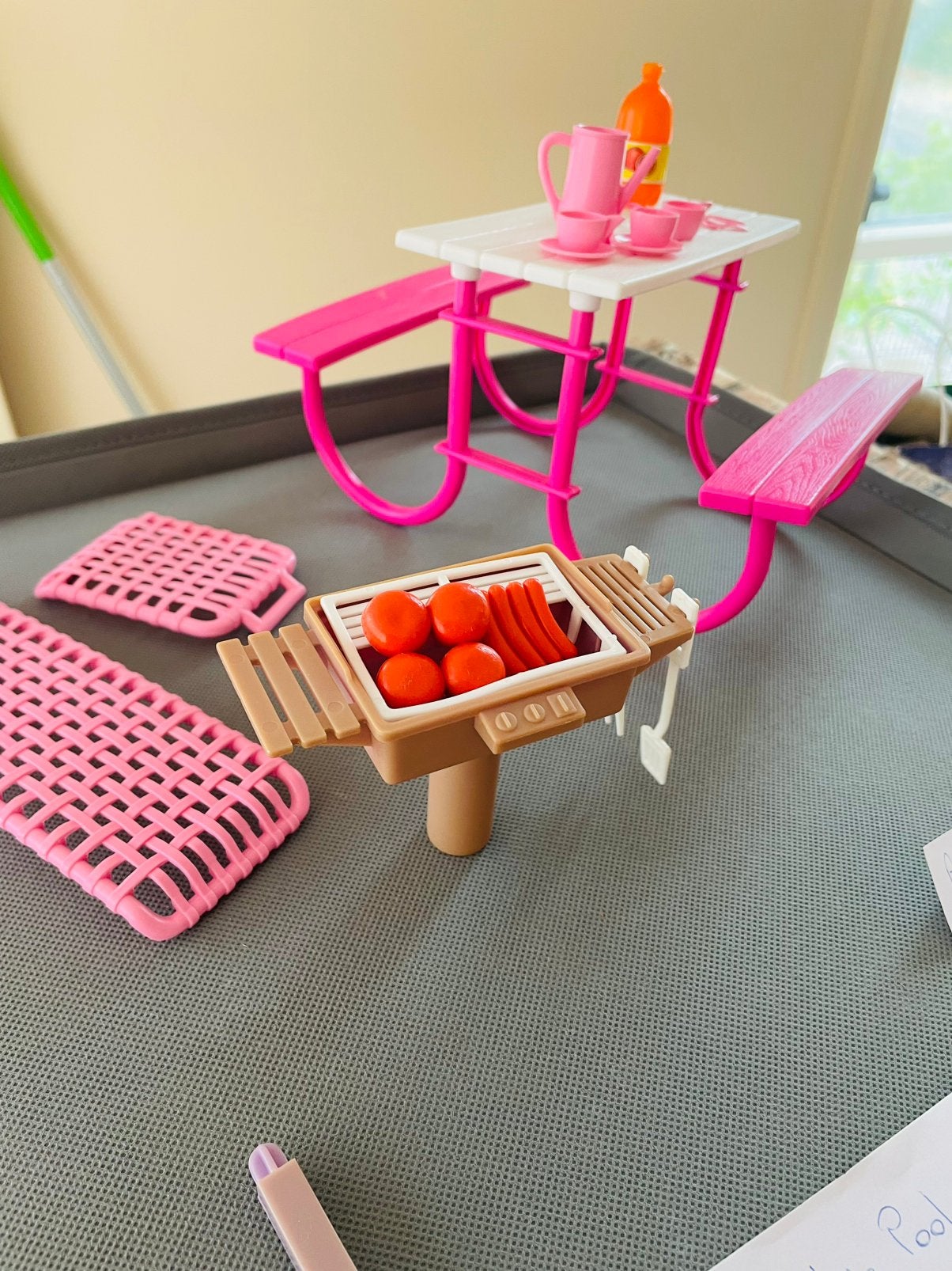 Barbie picknick set 1992, Ophalen of Verzenden, Gebruikt, Overige typen