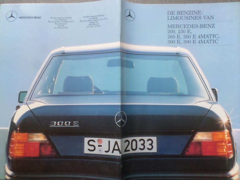 Mercedes 200 230 260 300E W124 1988 Brochure, Ophalen of Verzenden, Zo goed als nieuw, Mercedes