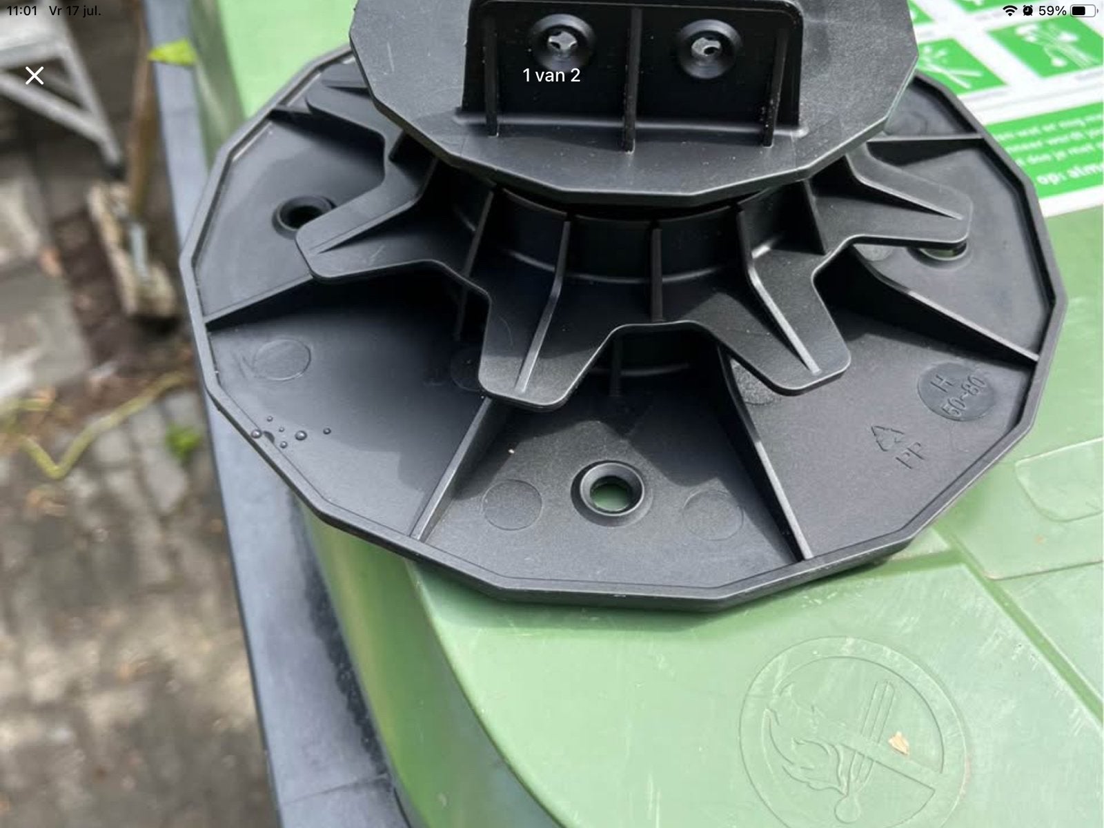 Verstelbare tegeldragers 50-80mm, 60 stuks., Tuin en Terras, Terrasdelen en Vlonders, Ophalen, Nieuw, Kunststof