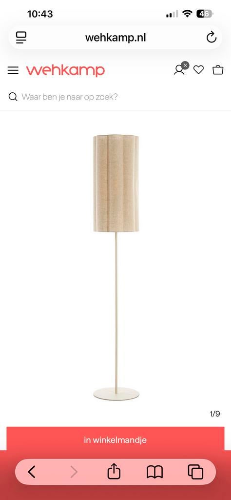 Nieuwe vtwonen Fringe vloerlampen, nog in doos, Verzenden, Zo goed als nieuw