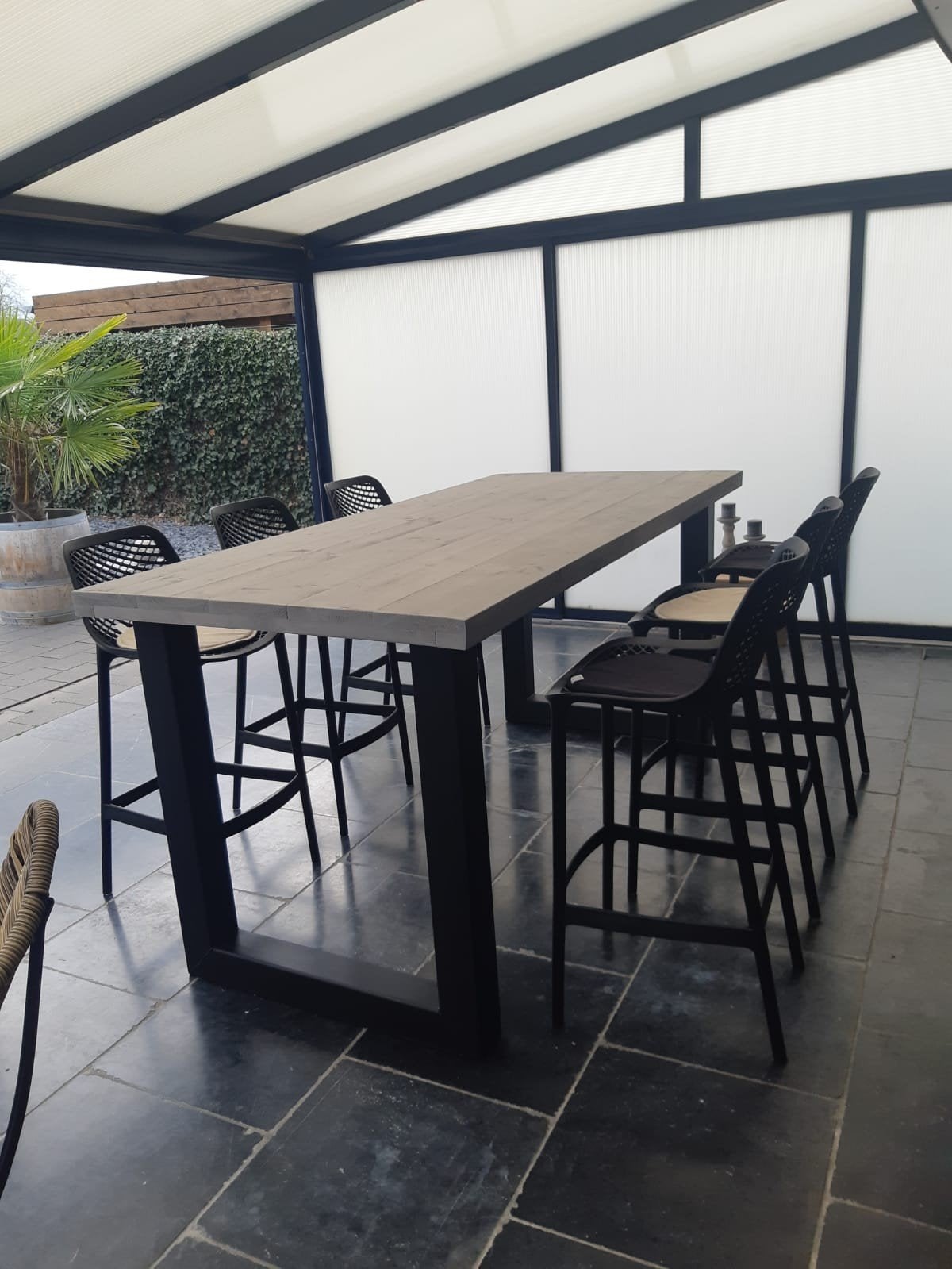 Eettafel bartafel tuintafel statafel maatwerk steigerhout, Tuin en Terras, Bloembakken en Plantenbakken, Nieuw, Hout, Binnen, Tuin