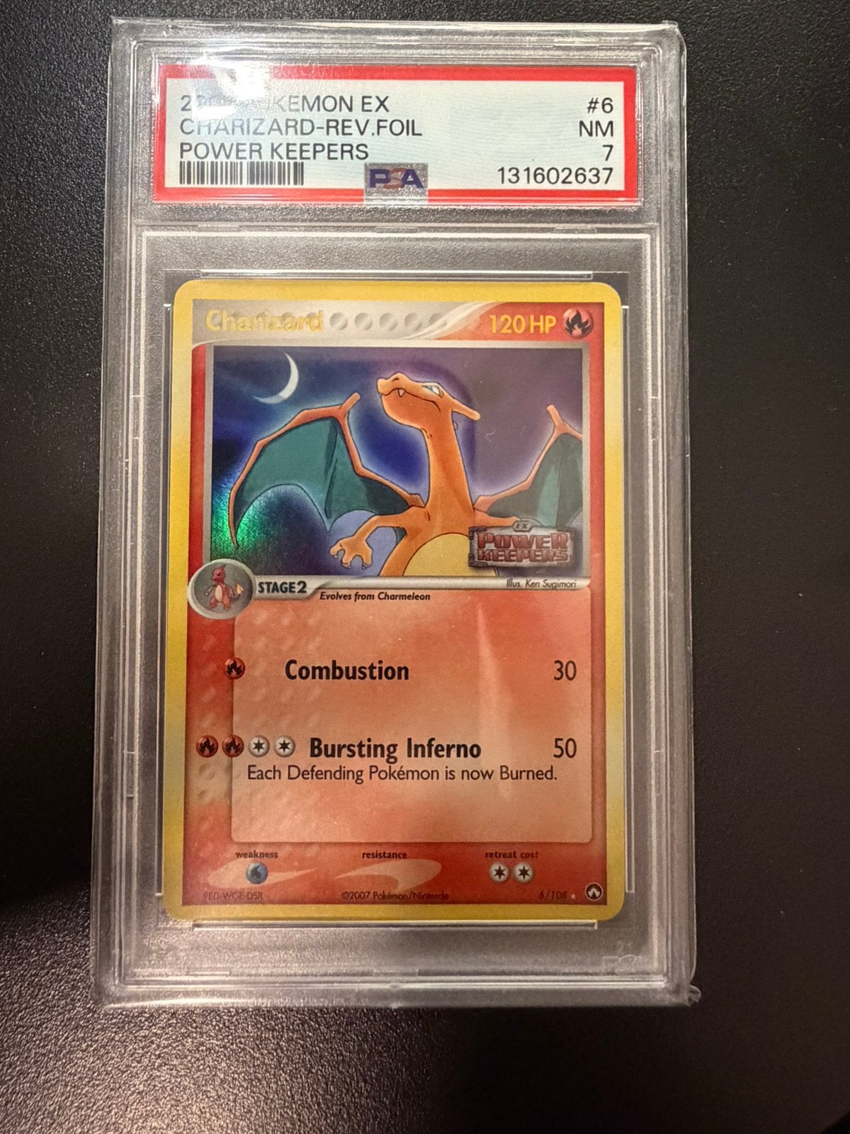 Charizard Power Keepers Stamped PSA 7, Ophalen of Verzenden, Zo goed als nieuw