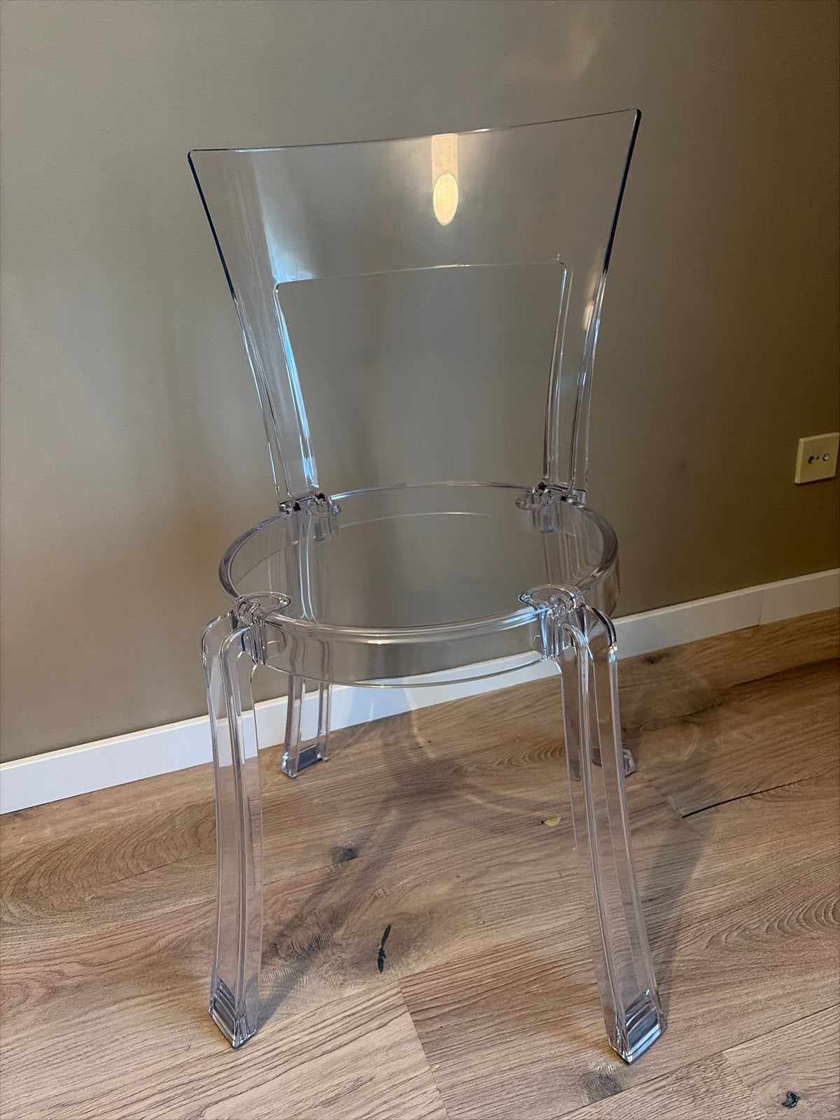 Transparante stoel - Ghost Chair stijl, Kunststof, Overige kleuren, Ophalen of Verzenden, Zo goed als nieuw