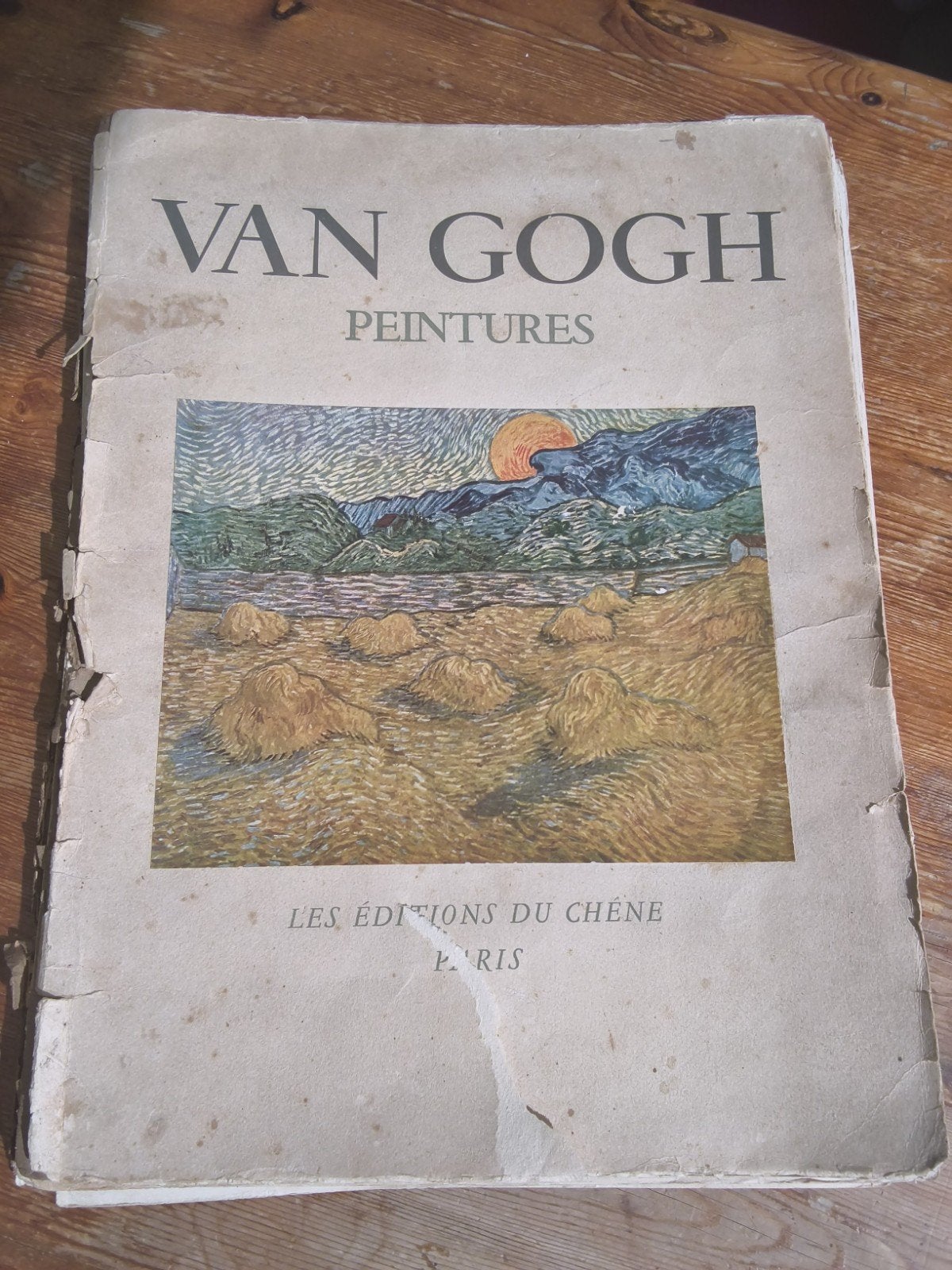 portfolio van Gogh 1950 alle prenten aanwezig kaft beschadig, Ophalen of Verzenden