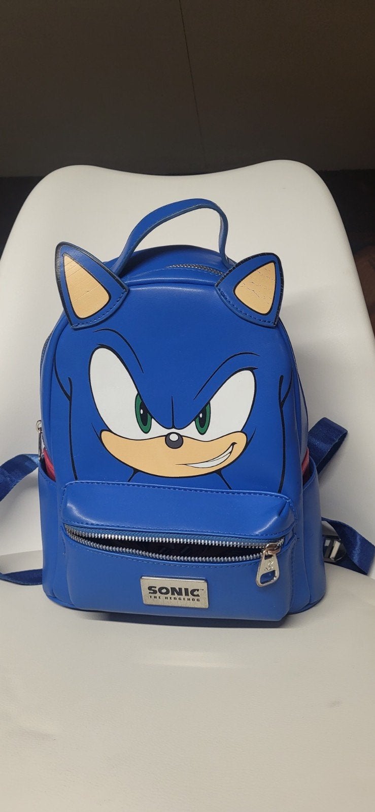 Sonic the Hedgehog Mini Rugzak - Blauw, Sieraden, Tassen en Uiterlijk, Tassen | Rugtassen, Zo goed als nieuw, Overige merken, 30 tot 45 cm