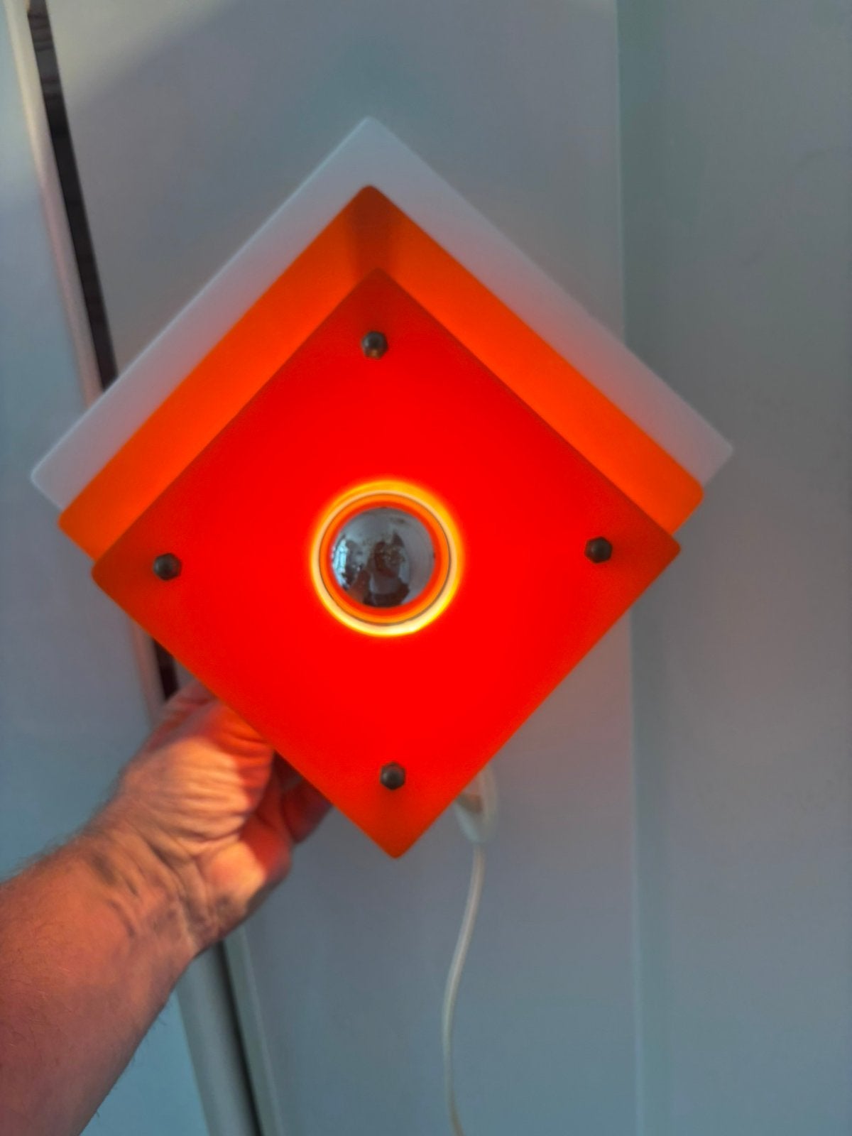 Vintage space age wandlamp, Ophalen of Verzenden, Zo goed als nieuw