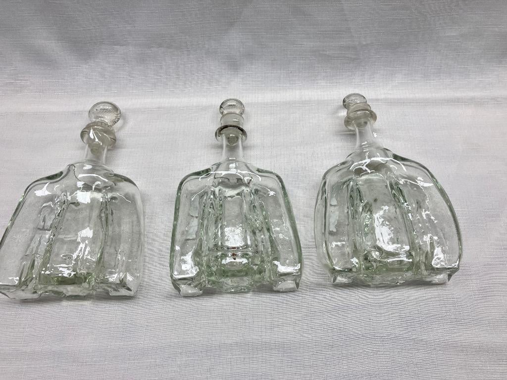 kluk-kluk karaffen ( set van 3) Holmegaard-stijl jaren 50-70, Verzenden