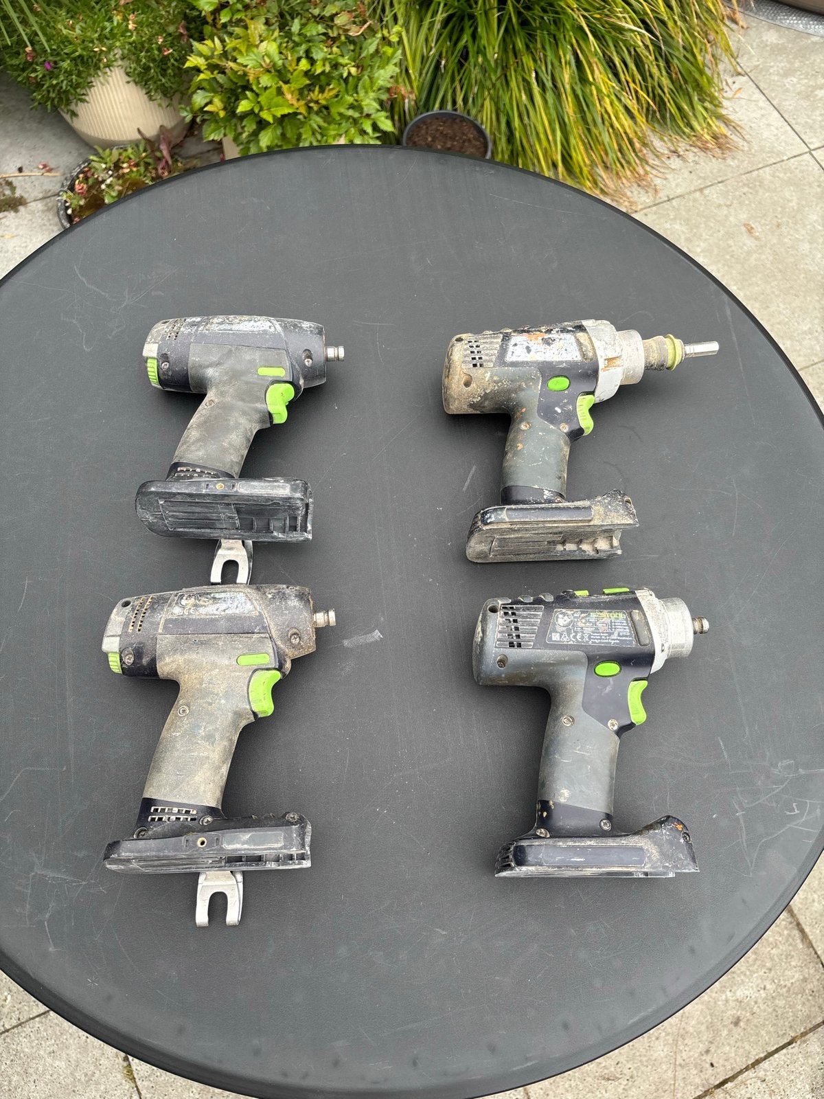 4x Festool Schroeftollen met mankementen (voor onderdelen), Ophalen, Gebruikt, Boor- en Schroefmachine