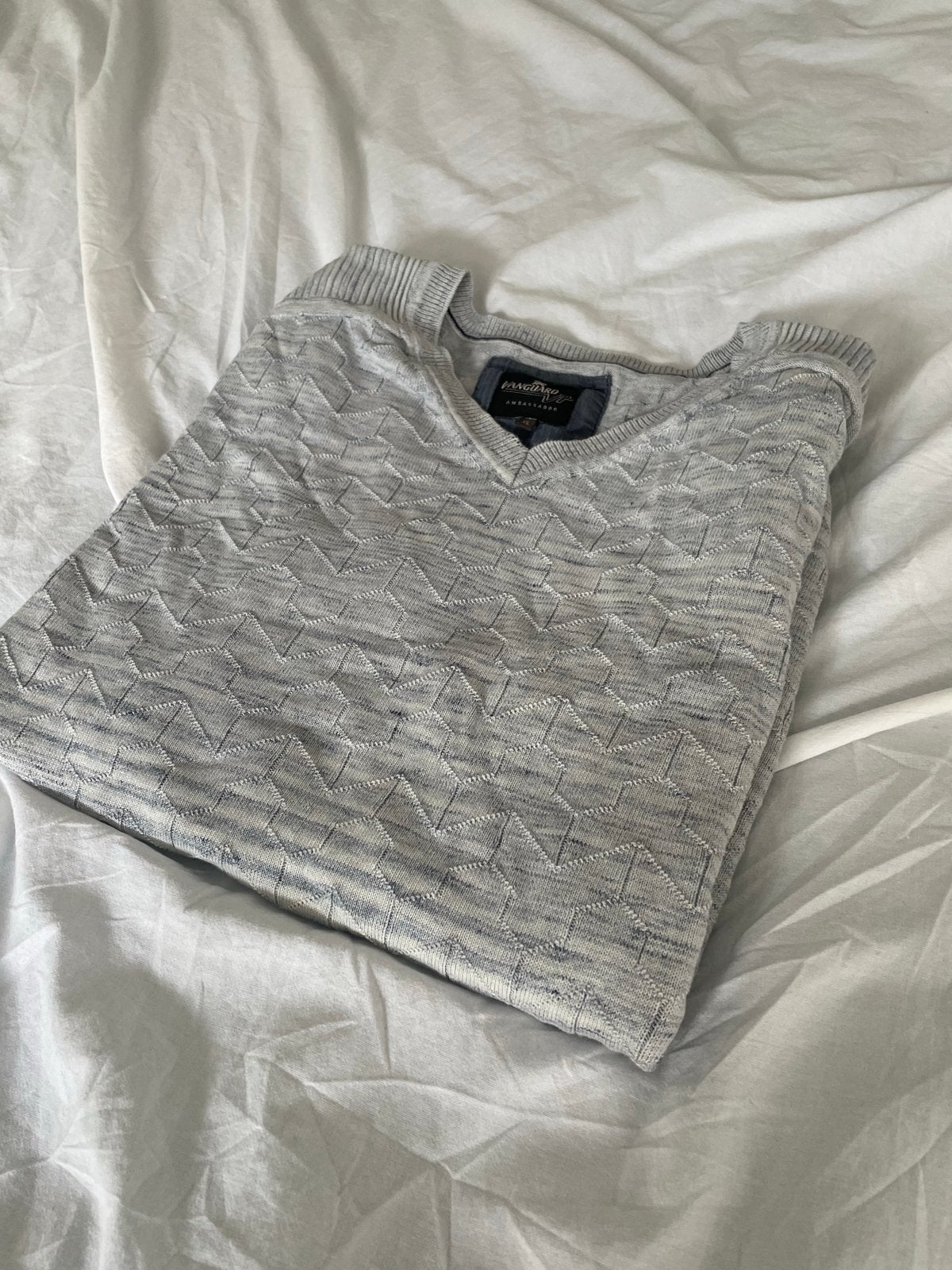 Vanguard trui heren - Maat XL, Verzenden, Gedragen, Maat 56/58 (XL), Grijs