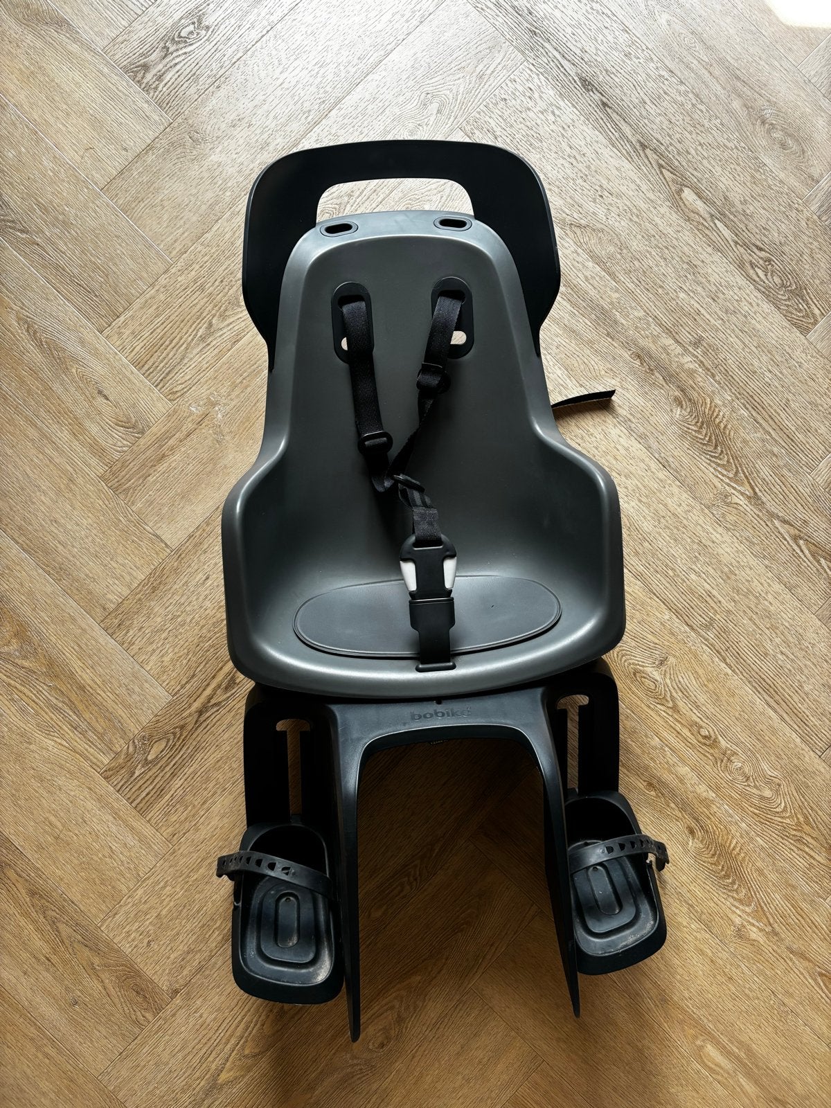 Bobike Maxi GO Carrier Achterzitje - Macaron Grey, Ophalen, Achterzitje, 9 t/m 36 kg, Gebruikt