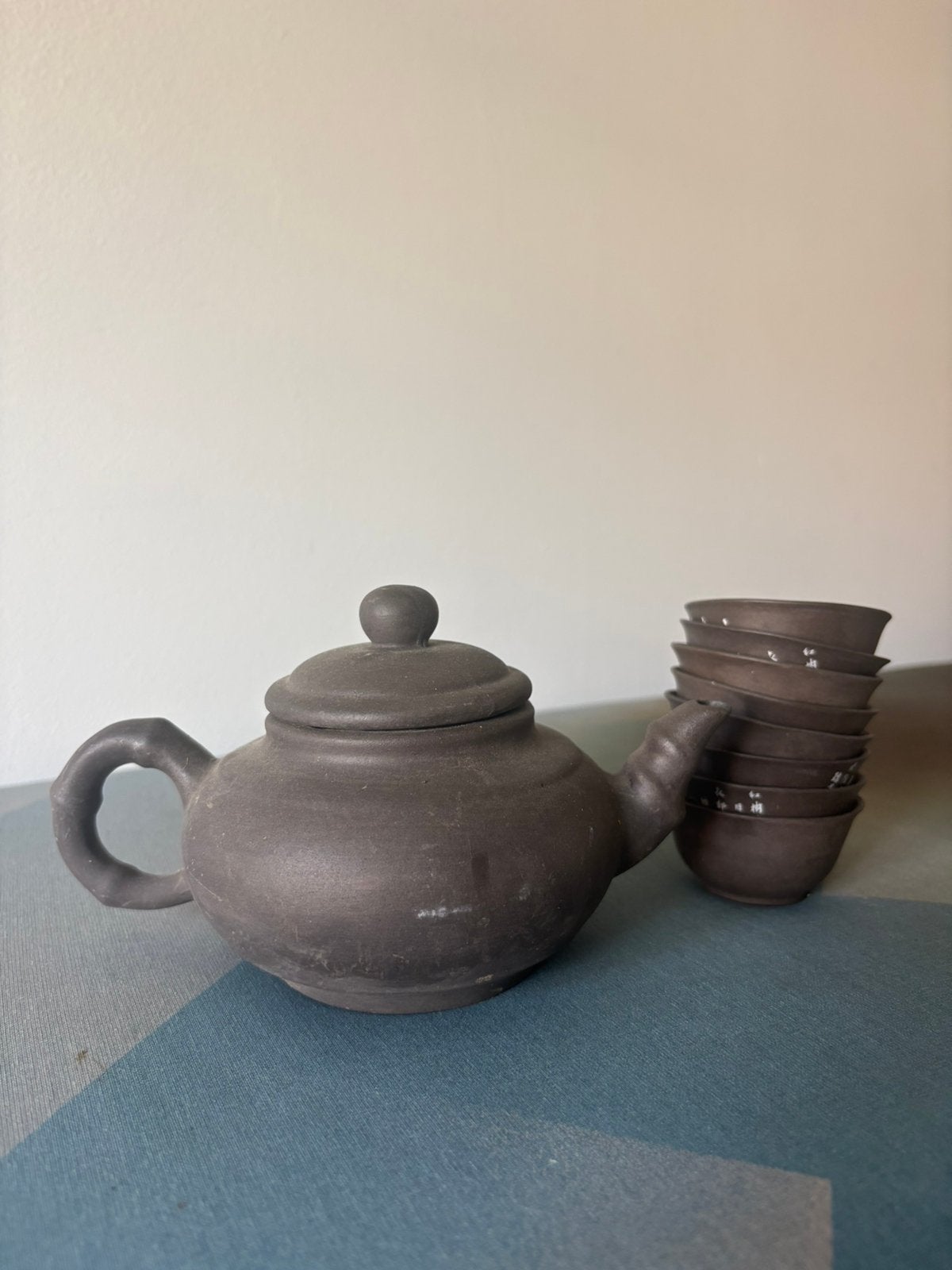 Theepot met kleine kopjes, japanse thee ritueel set, Ophalen of Verzenden