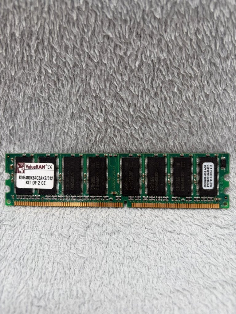 Kingston KVR400X64C3AK2/512 512MB DDR RAM Kit (2x256MB), Computers en Software, 1 GB of minder, Ophalen of Verzenden, Desktop
