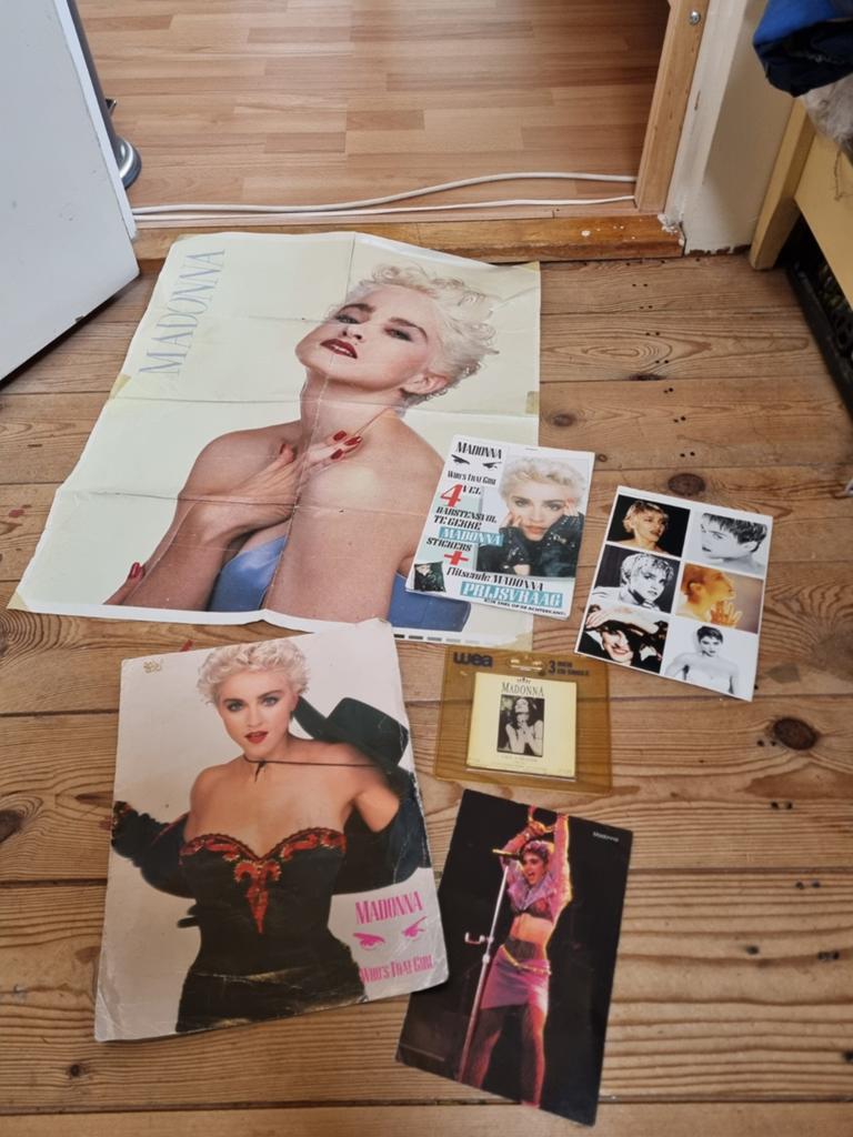 Vintage Madonna Collectie: Posters, CD & Muziek Jaren '80, Verzamelen, Muziek, Artiesten en Beroemdheden, Gebruikt, Ophalen of Verzenden