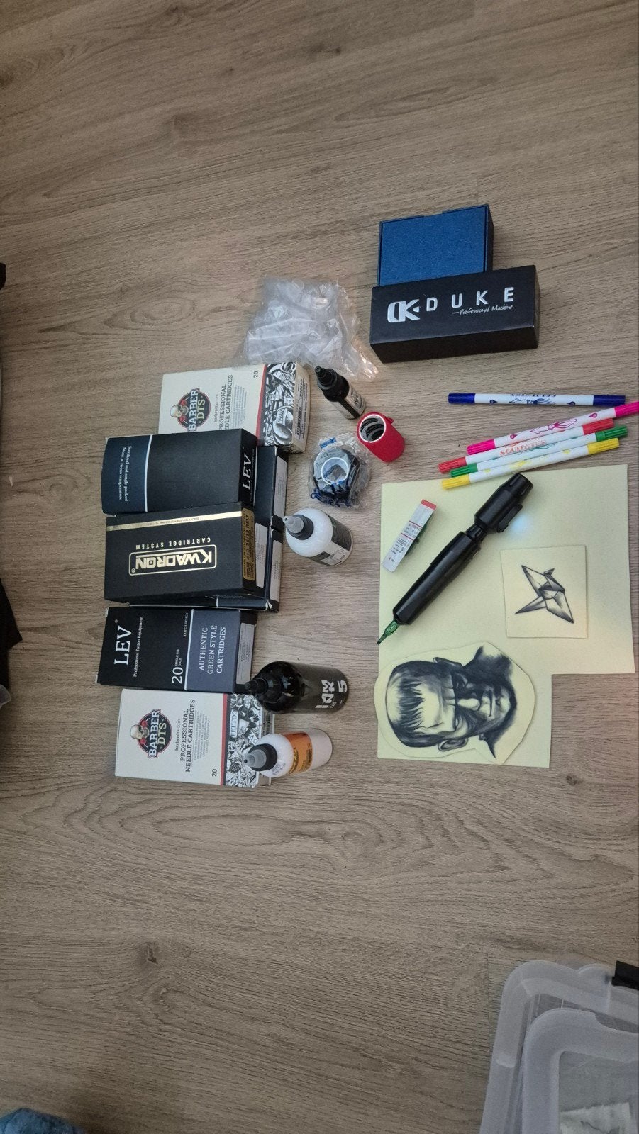Tattoo set draadloos om mee te oefenen., Ophalen of Verzenden