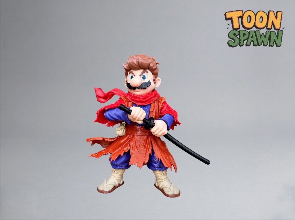 Ronin Mario – Samurai Variant – 30 cm, Ophalen of Verzenden, Nieuw, Overige typen