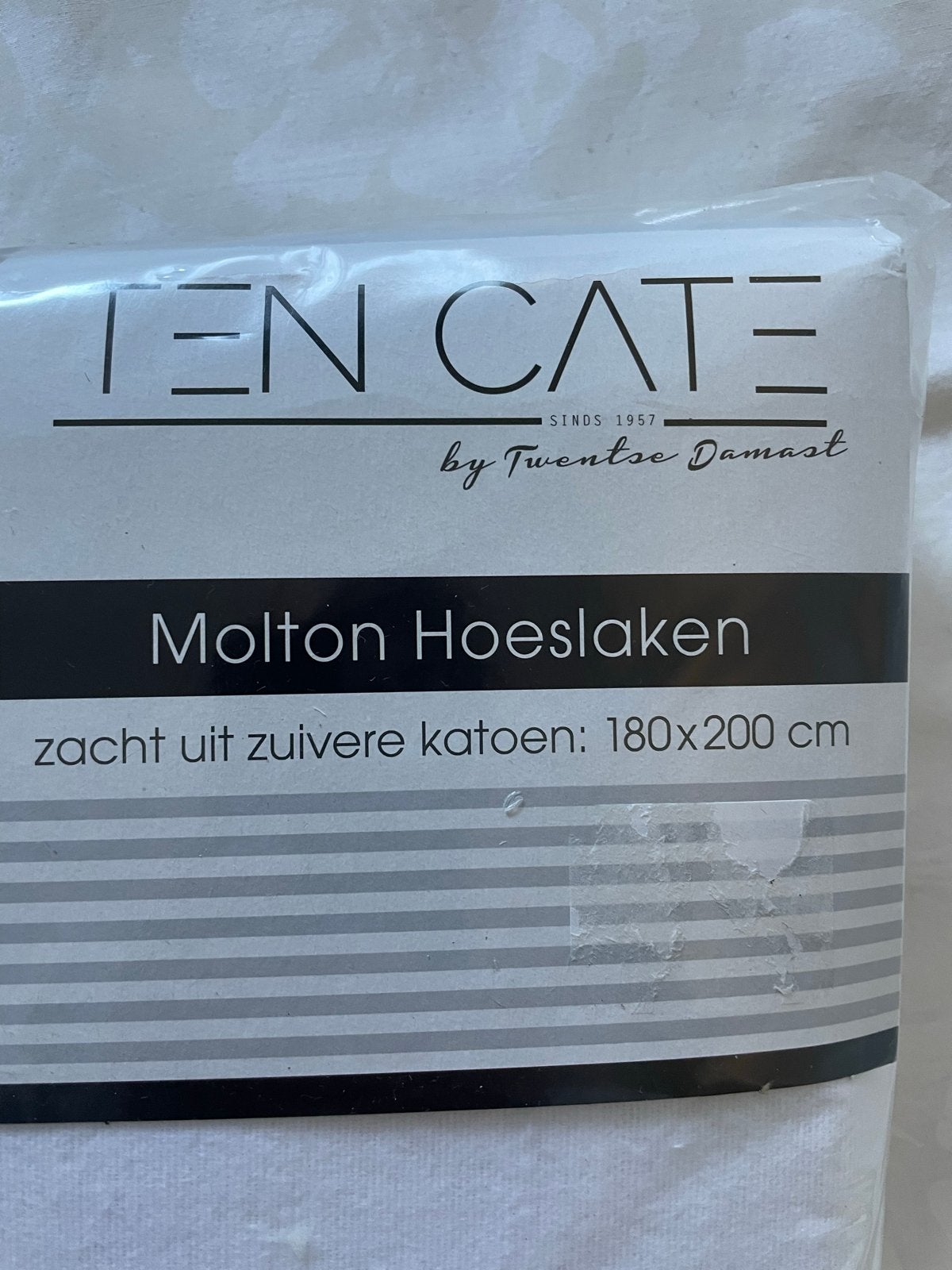 Ten Cate Molton Hoeslaken 2 Persoons 180x200 cm Katoen, Overige merken, Nieuw, Ophalen of Verzenden, Ademend