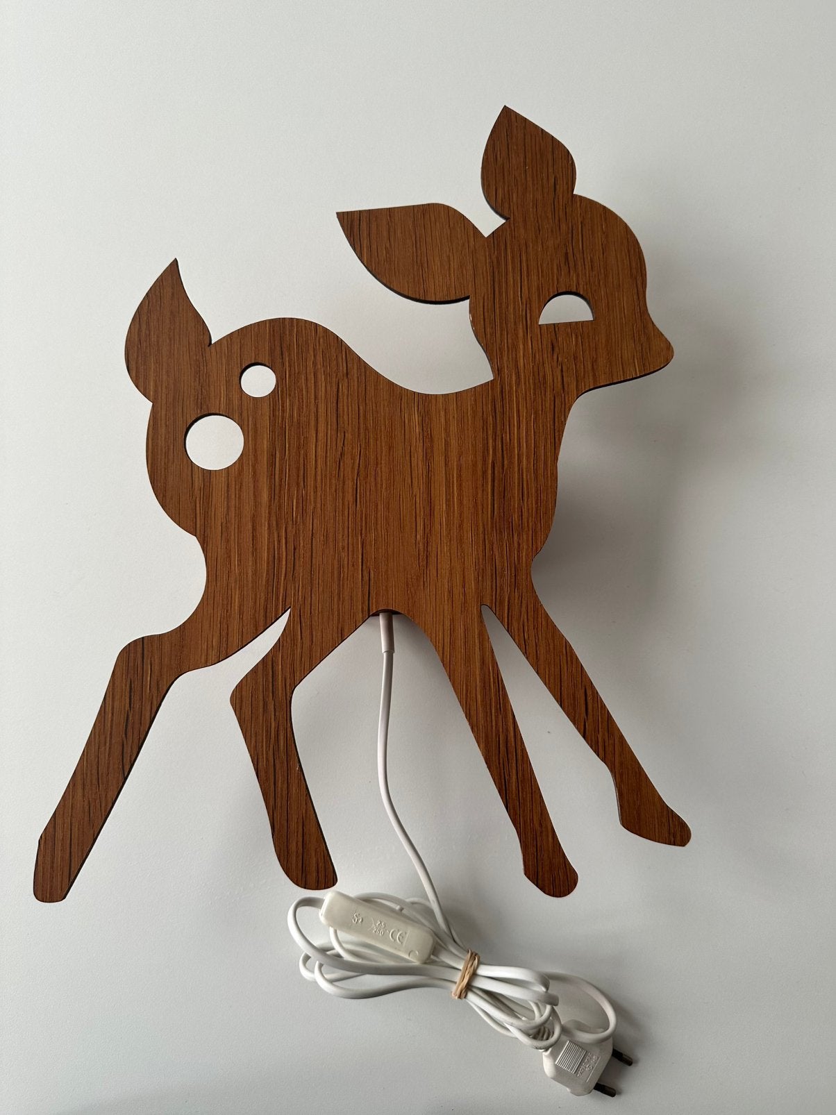 Prachtige wandlamp hertje hout van Ferm Living, Ophalen of Verzenden, Zo goed als nieuw, Hout