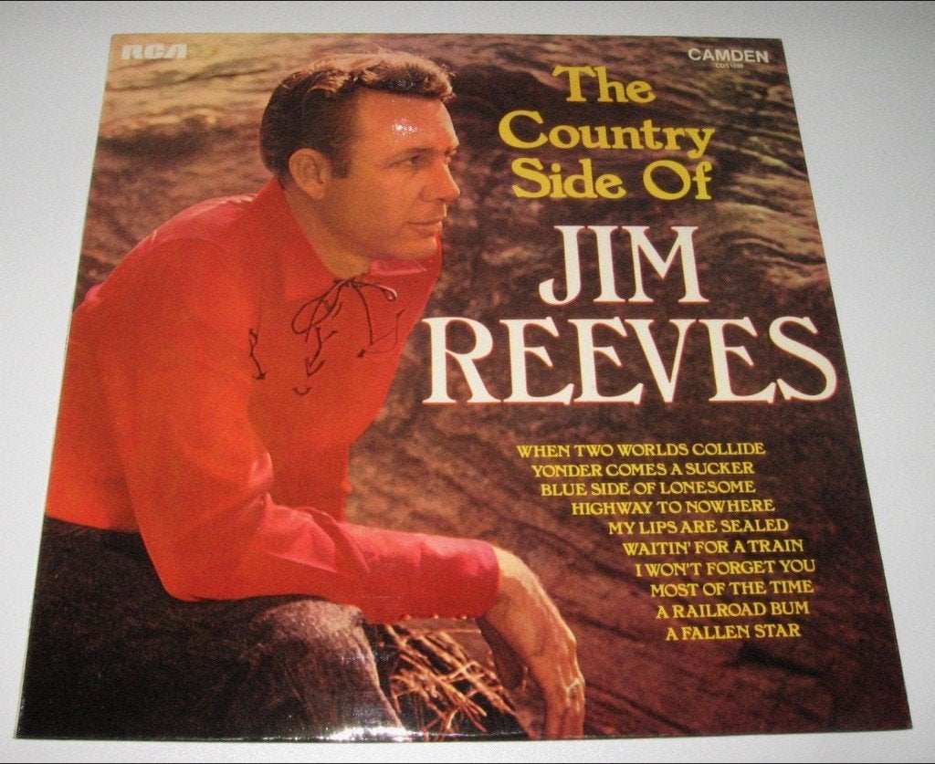 LP JIM REEVES - THE COUNTRY SIDE OF JIM REEVES, Cd's en Dvd's, LP, Gebruikt, 12 inch, Country