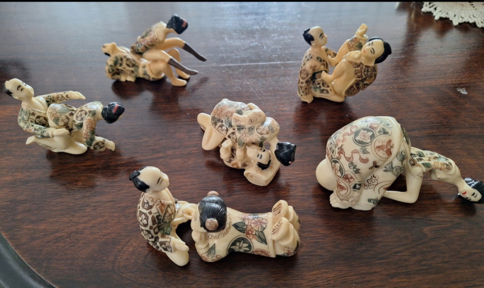 Japanse Meiji periode erotische netsuke figuren, Ophalen of Verzenden