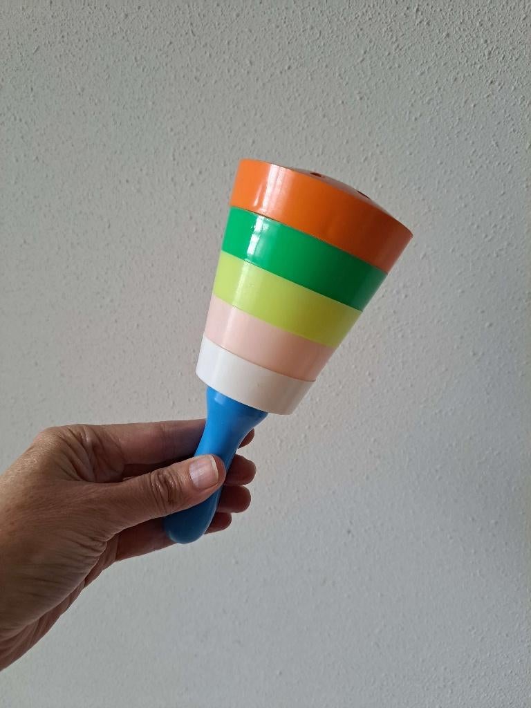 Jaren 70 stapeltoren rammelaar met zachte kleuren, Ophalen of Verzenden, Gebruikt, Rammelaar