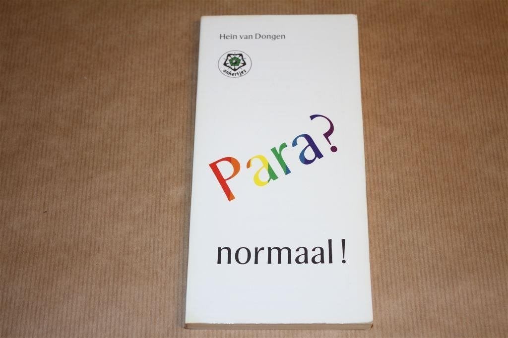 Para?normaal! H. van Dongen., Ophalen of Verzenden, Gelezen, Overige onderwerpen, Achtergrond en Informatie