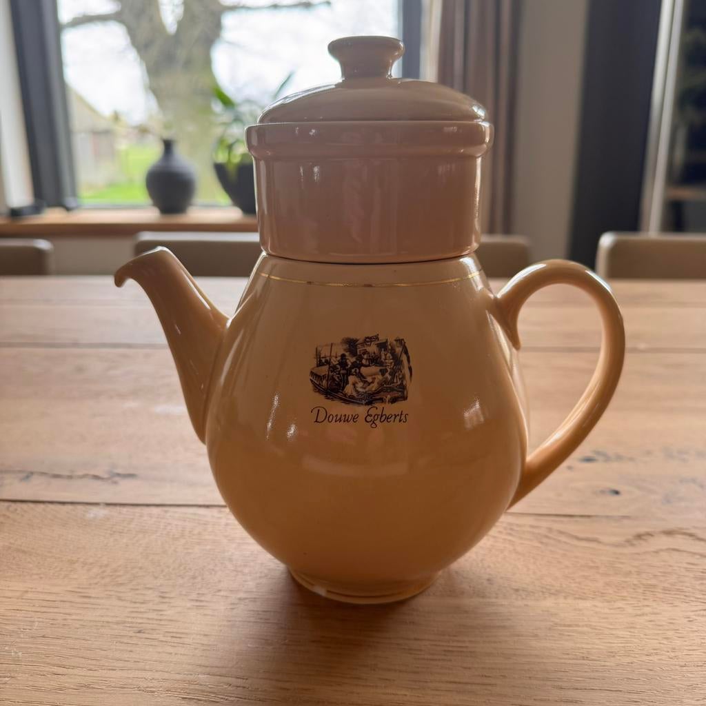Vintage Douwe Egberts Theepot - Koffiepot Verzamelobject!, Ophalen of Verzenden