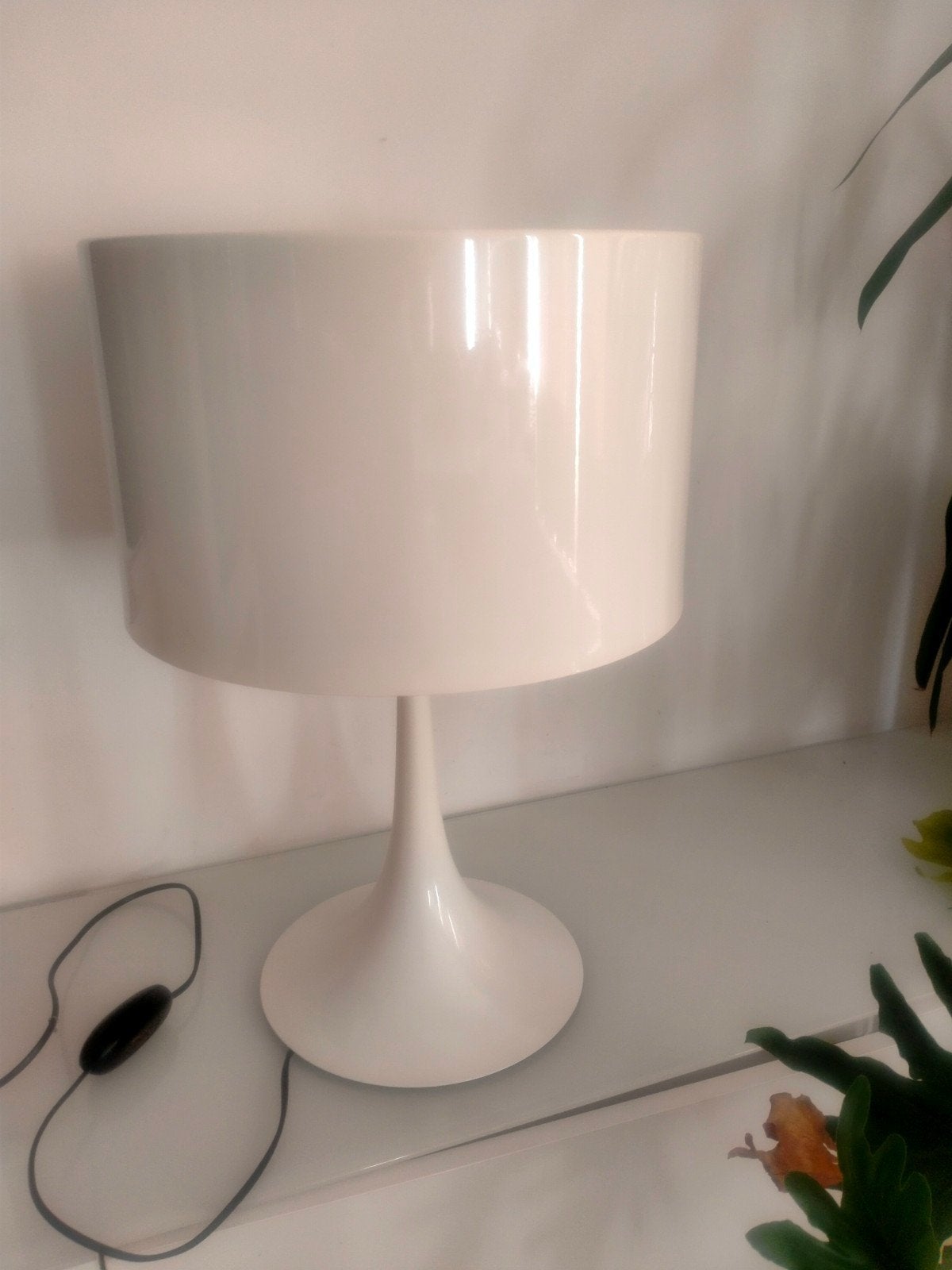 Flos Spun Design Tafellamp - Wit, Ophalen, Overige merken, Met schakelaar, Wit
