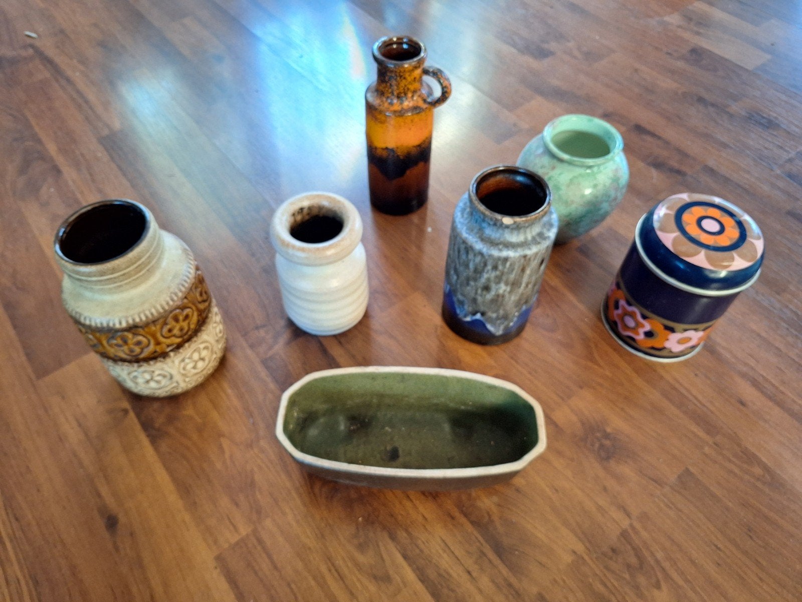 Vintage potten, Antiek en Kunst, Antiek | Keramiek en Aardewerk, Ophalen of Verzenden