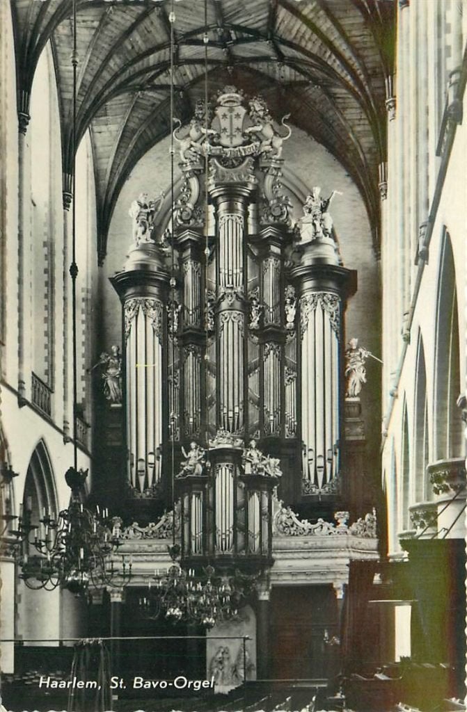 702-012-007 Haarlem St Bavo Orgel, Verzenden, Voor 1920, Noord-Holland