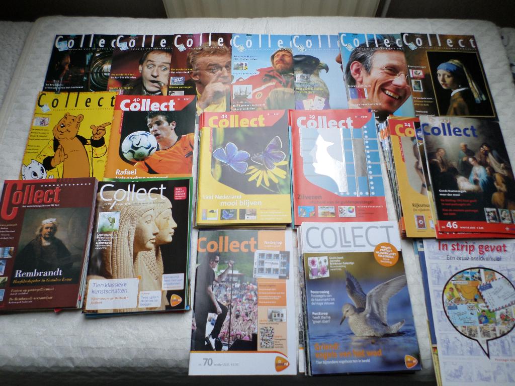 Collect PTT, TPG Post - 55 Magazines Postzegels SAMEN 5 EURO, Postzegels en Munten, Postzegels | Toebehoren, Ophalen of Verzenden