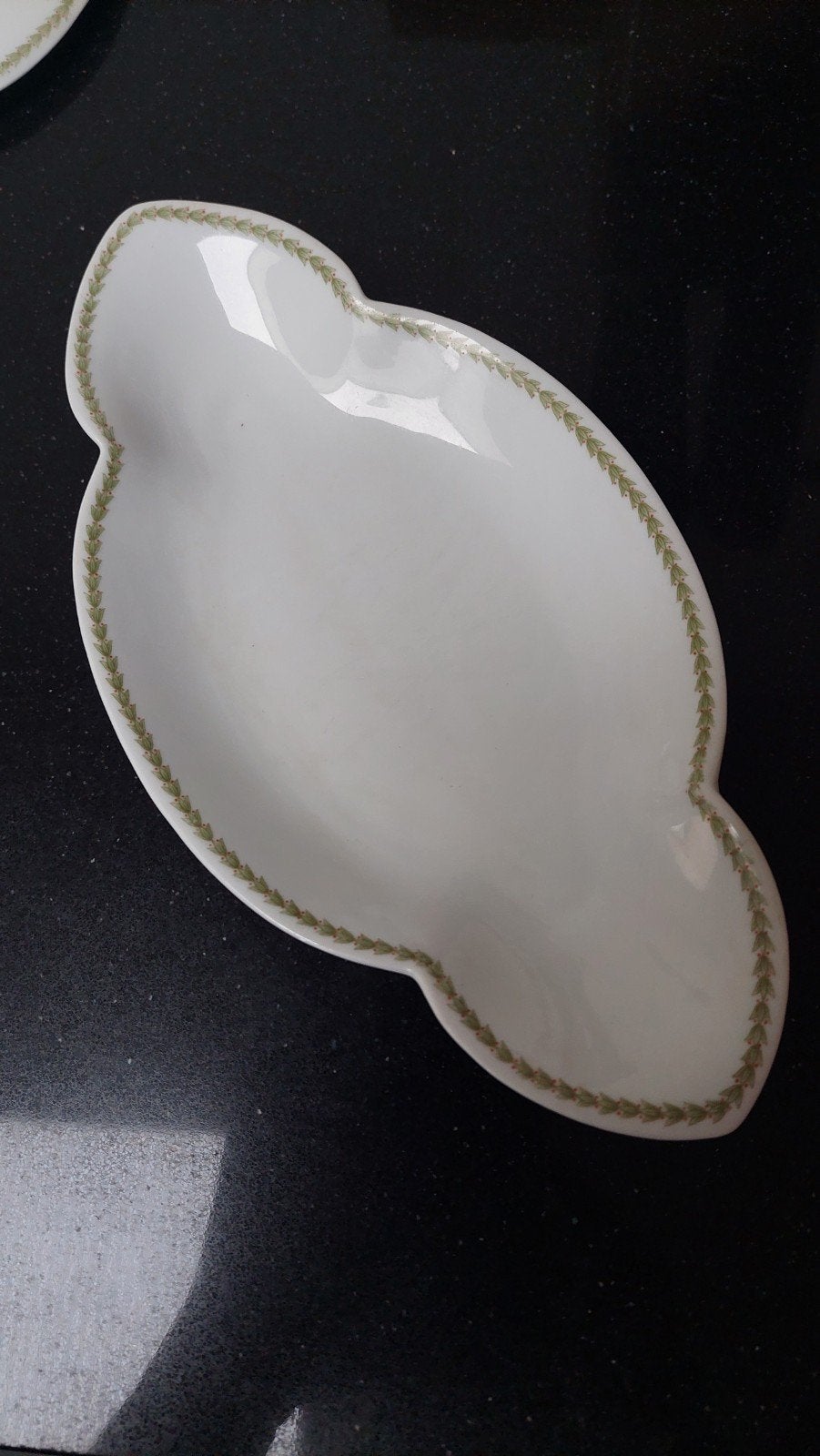 Rosenthal Selb-Bavaria schaaltje met groene rand, Overige merken, Vintage, Ophalen of Verzenden, Porselein