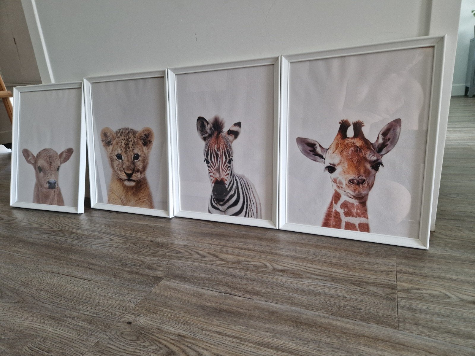 Set van 4 IKEA Knoppäng lijsten met baby dieren prints, Minder dan 50 cm, Ophalen of Verzenden, 5 – 50, Print