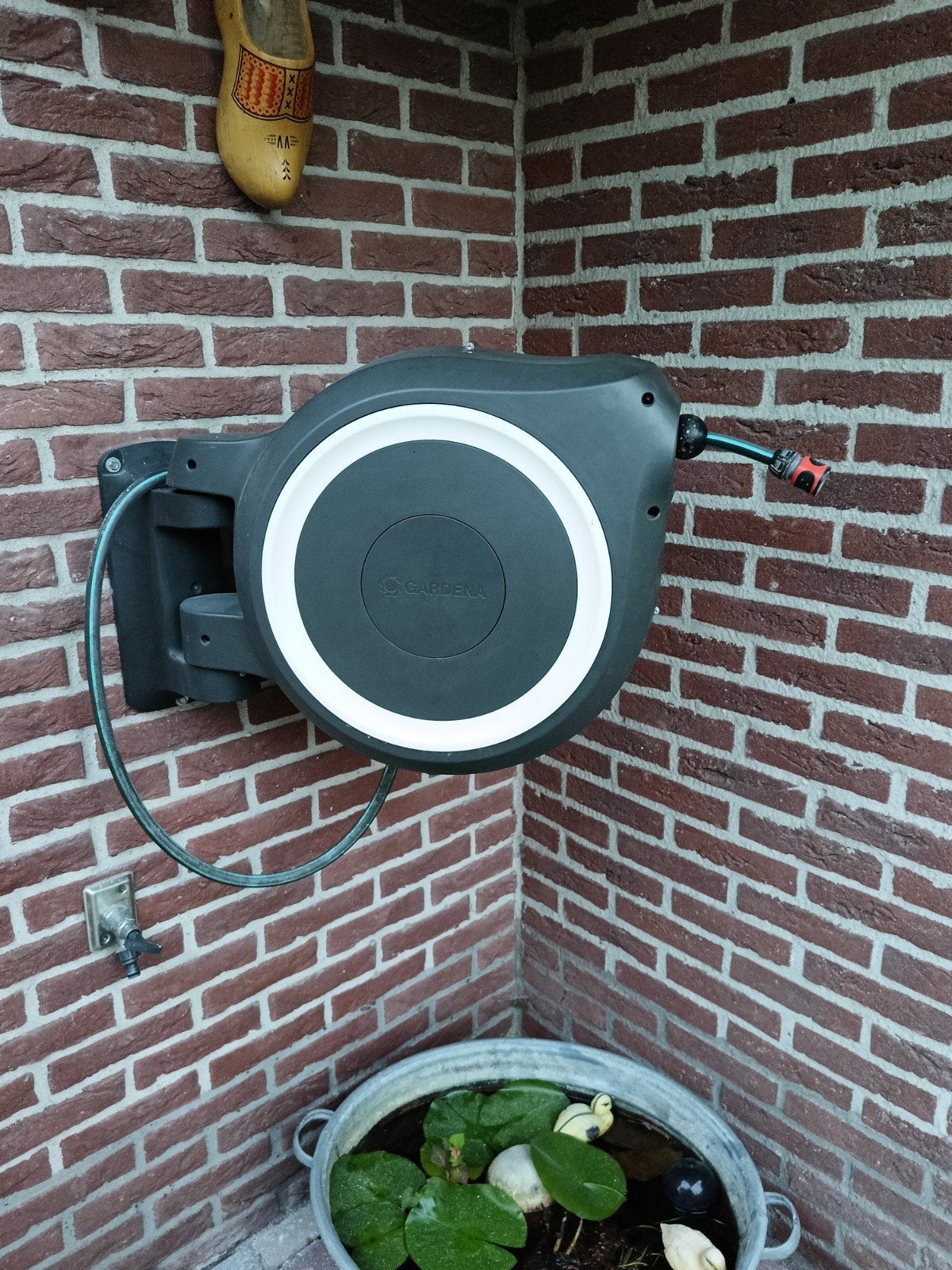 Gardena Wandslangbox 35m RollUp Tuinslanghaspel, Tuin en Terras, Tuinslangen, Ophalen, Gebruikt, Tuinslanghaspel