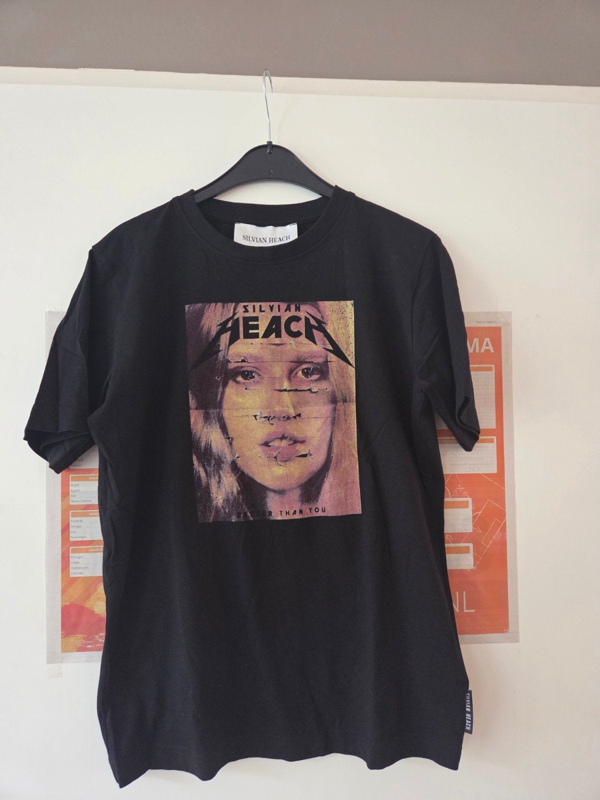 Silvian Heach zwart t-shirt maat XS, Kleding | Dames, T-shirts, Zwart, Ophalen of Verzenden, Zo goed als nieuw, Korte mouw